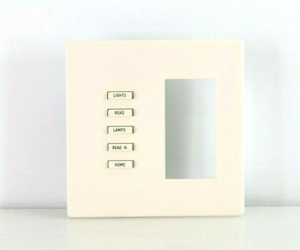 LiteTouch 4 Button Skinny 2 Gang Button Keypad Dimmer (Almond) Savant d349