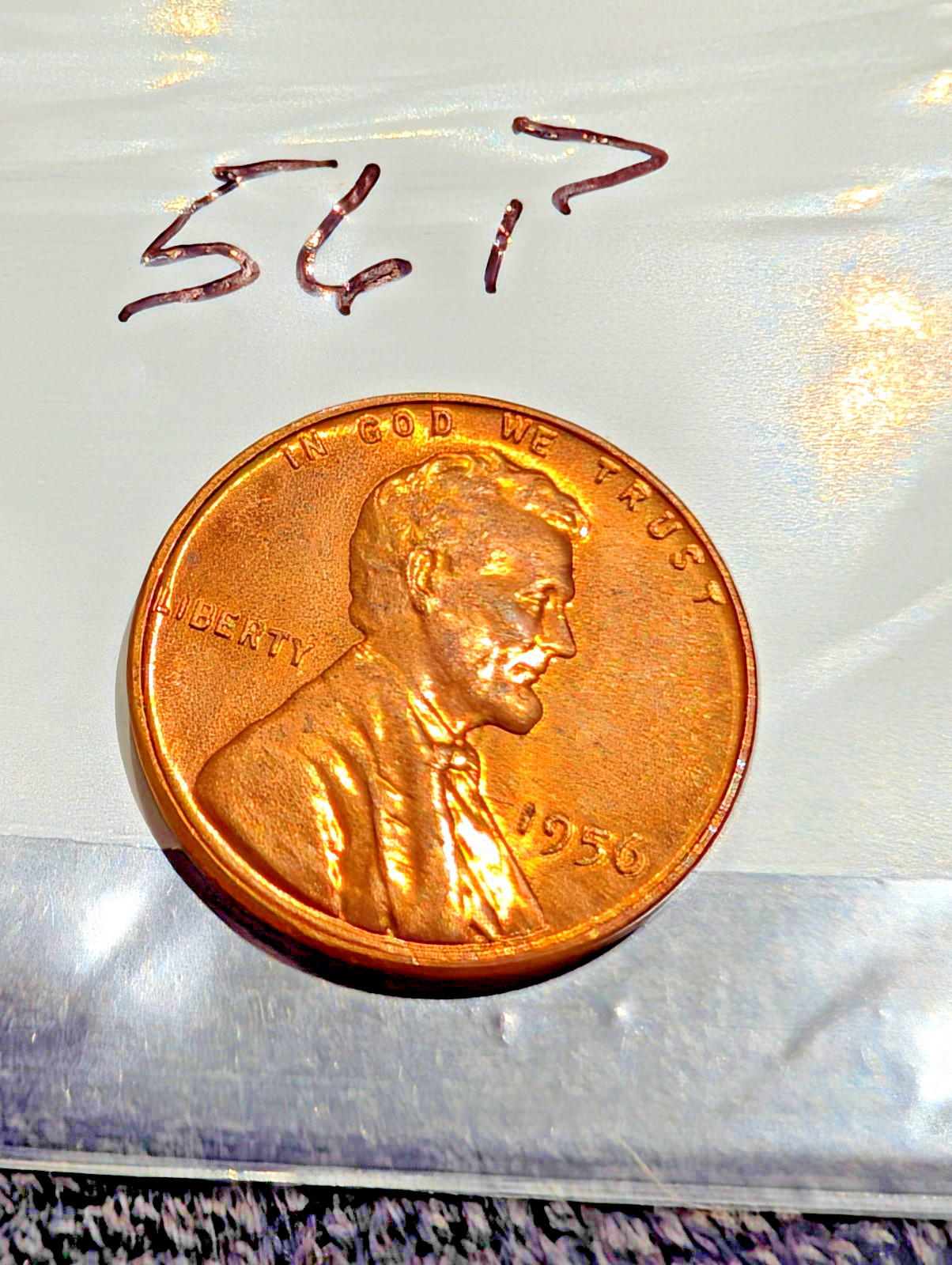 1956-P  BU Lincoln Pennies from OBW roll