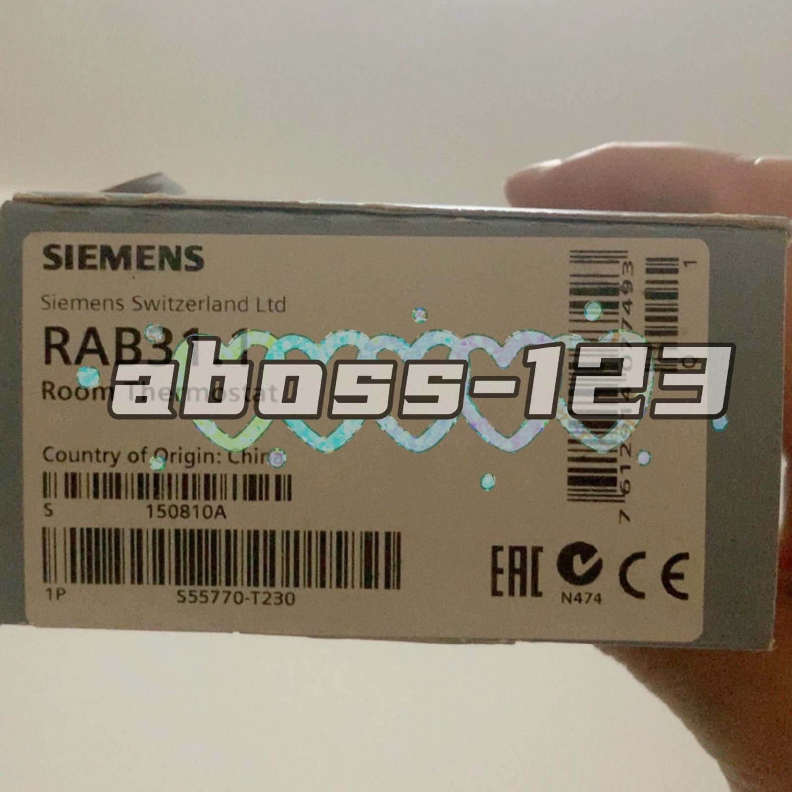 SIEMENS RAB31.1 Temperature Controller Switch#1pcs New In Box