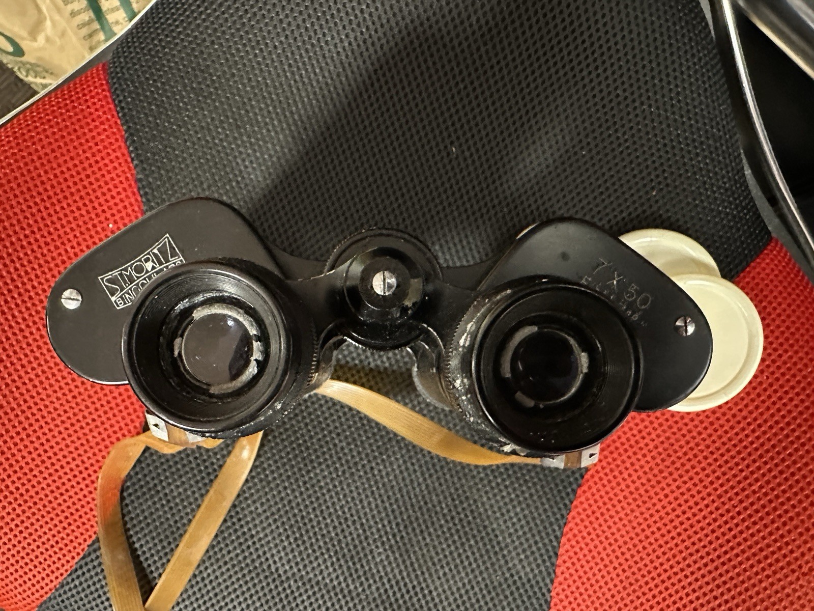 St. Moritz Vintage Binoculars with Strap and Case 7x50