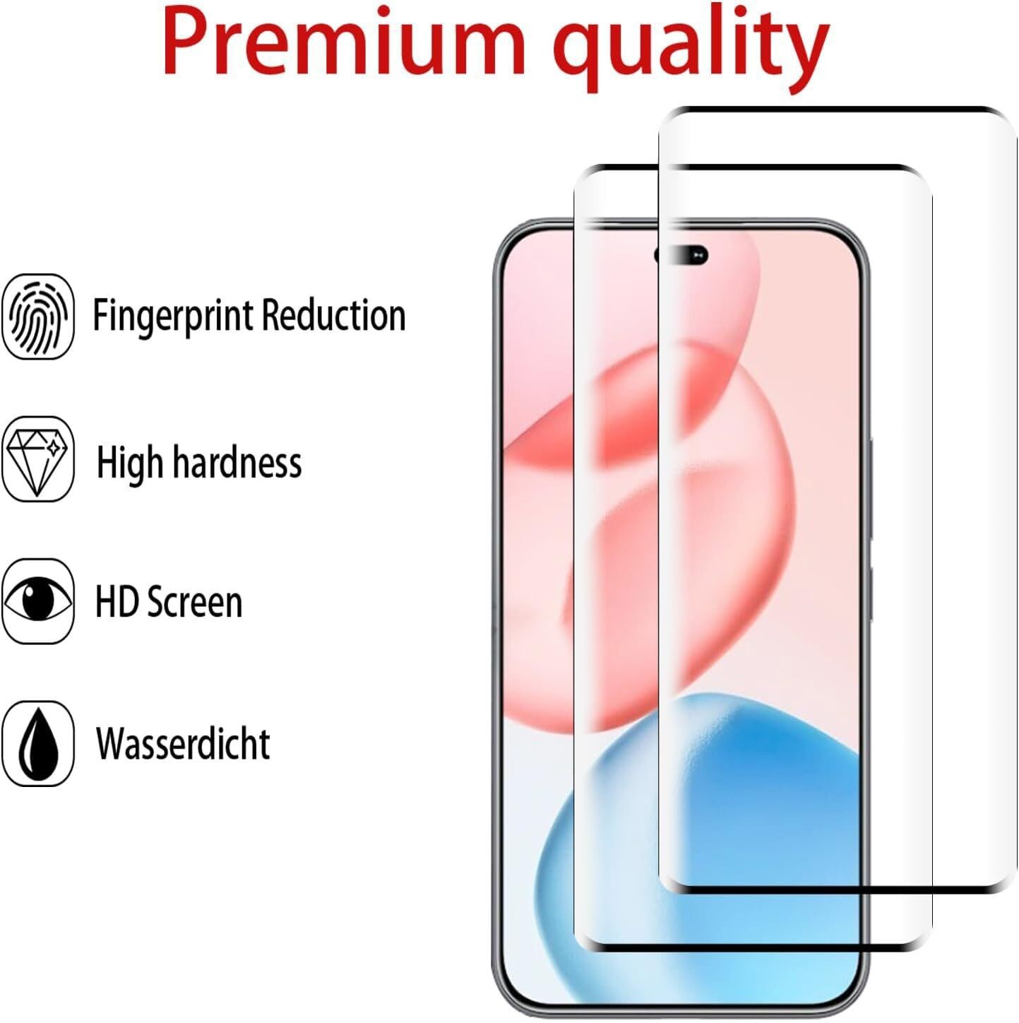 2+2 Pack Tempered Glass Screen Protector Camera Lens Protector For Honor 400 Pro