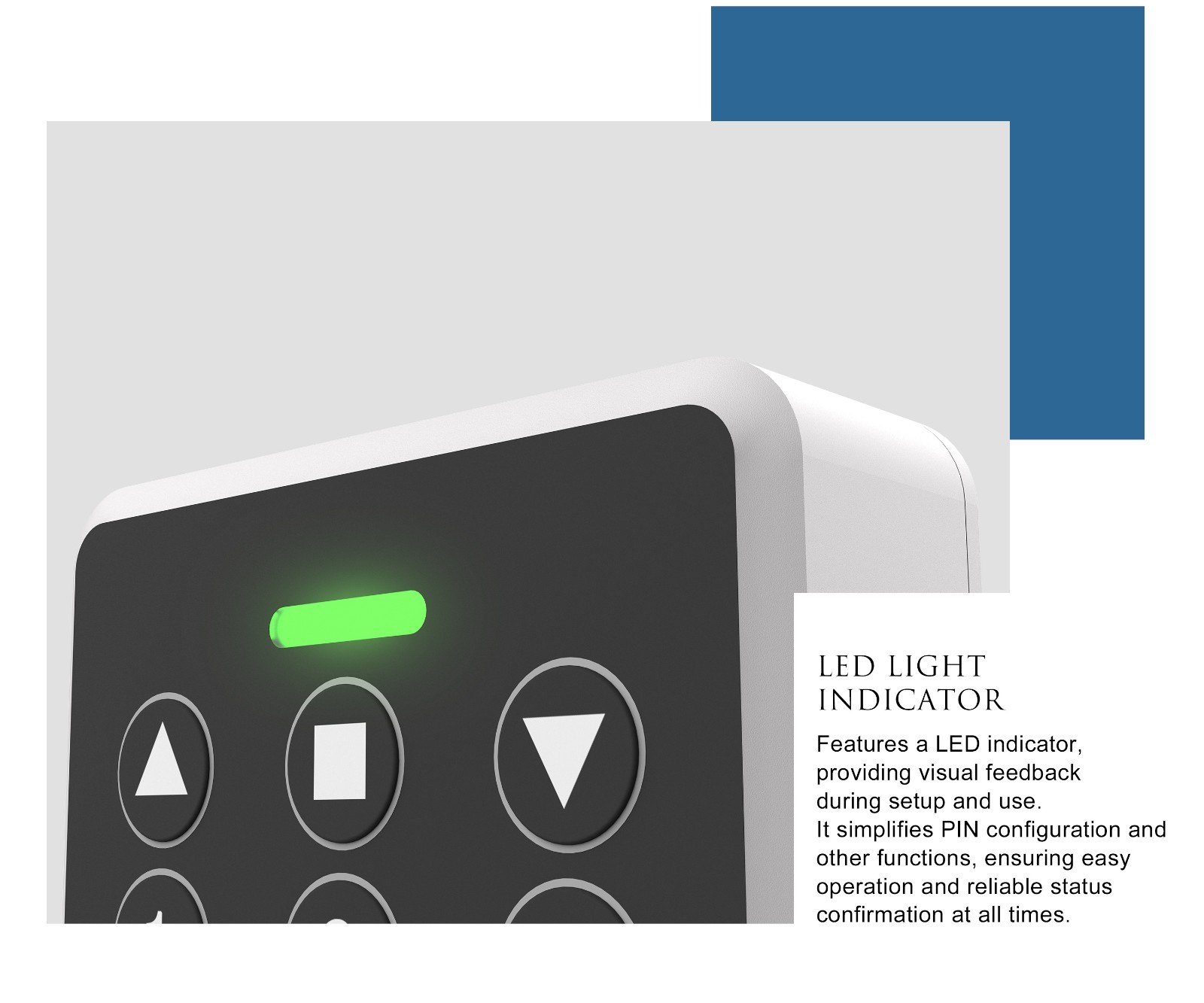Blütezeit Wireless Keypad IP54 for 433MHz Automatic Sliding & Swing Gate Openers