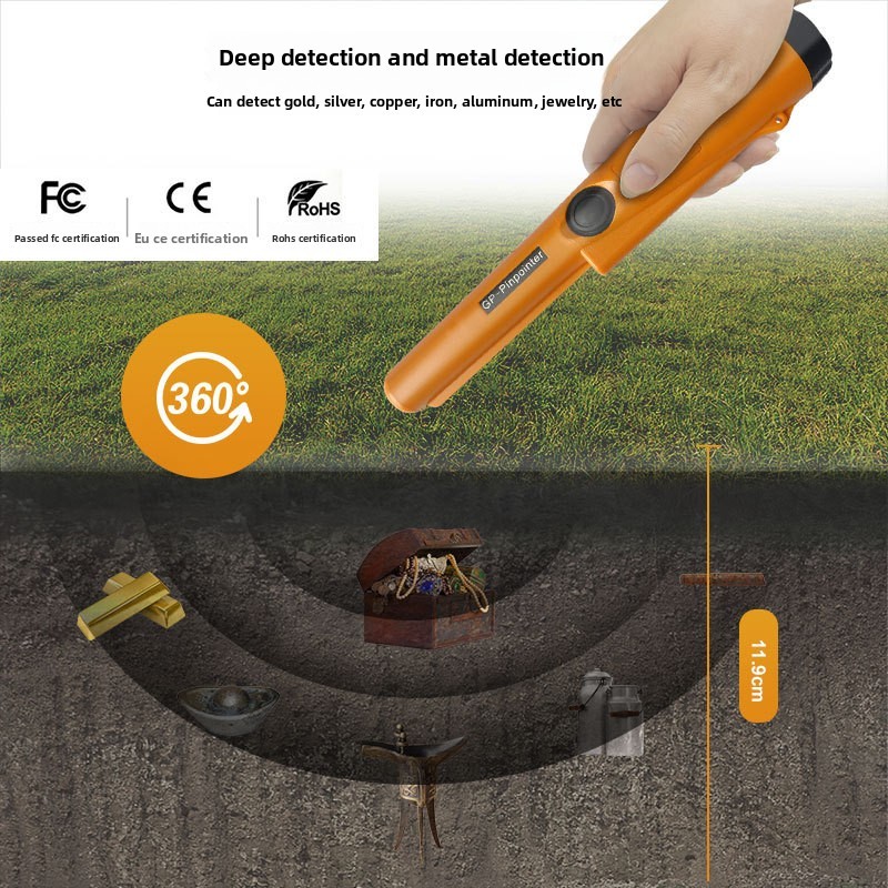 Metal Detector HandHeld Pro Pinpointer Pointer Probe Waterproof Sensitive Tester