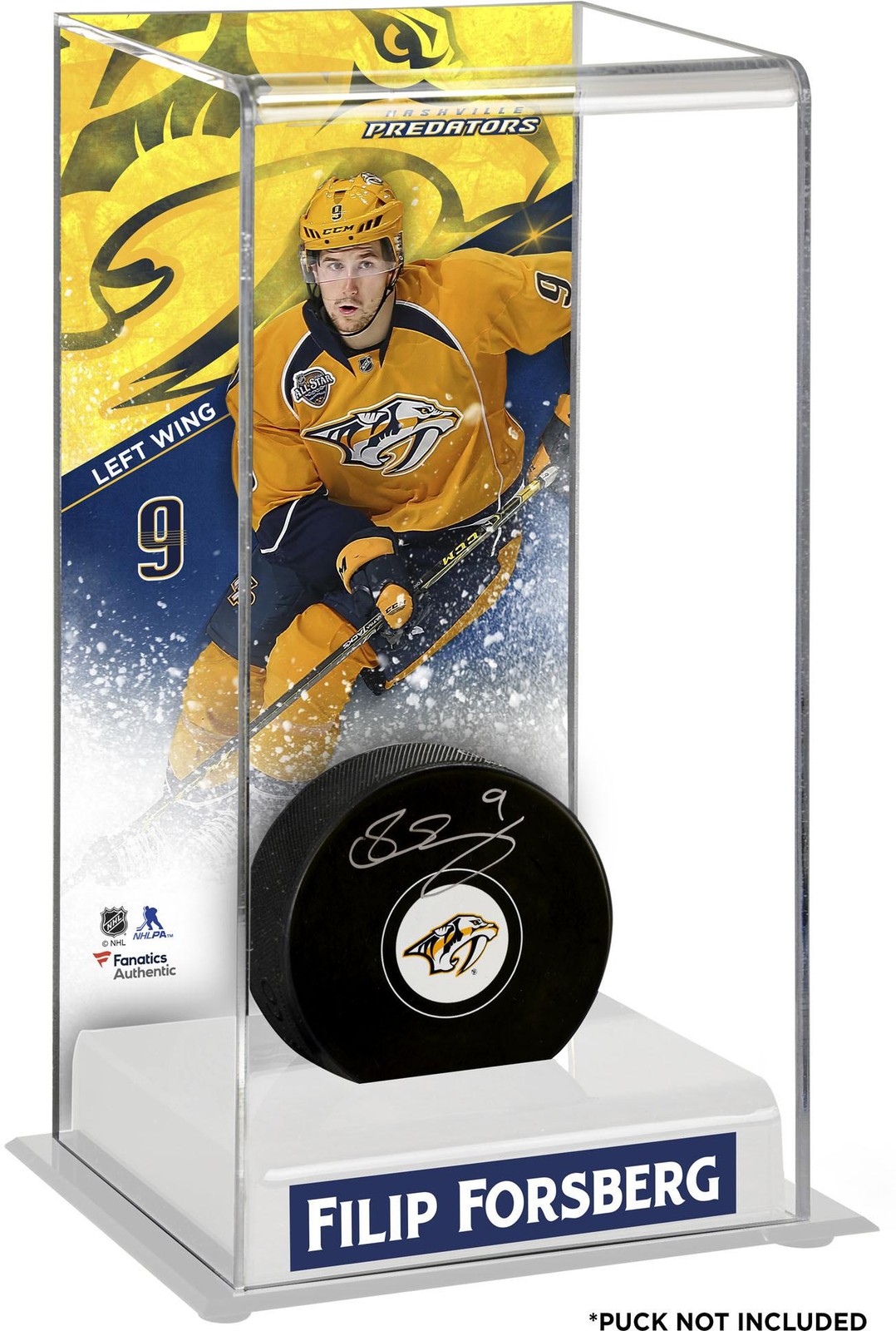 Filip Forsberg Nashville Predators Deluxe Tall Hockey Puck Case