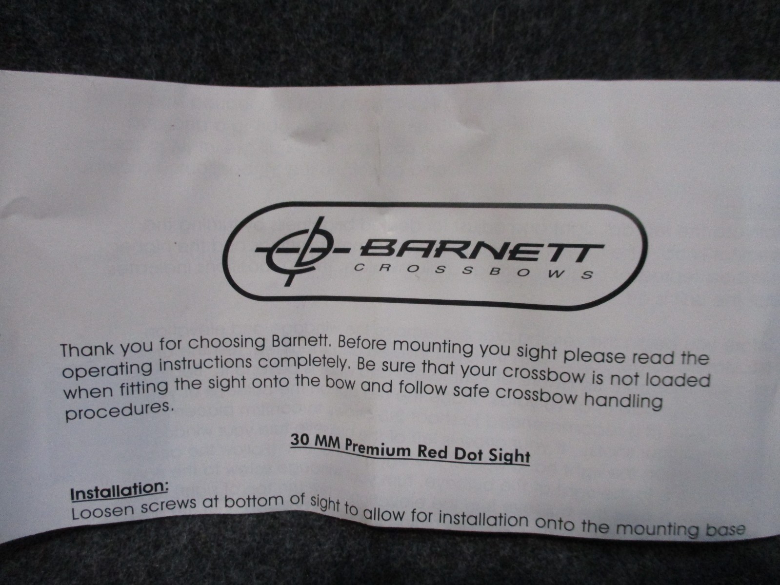 Barnett Red/Green 3 Dot Sight - Tested/Working