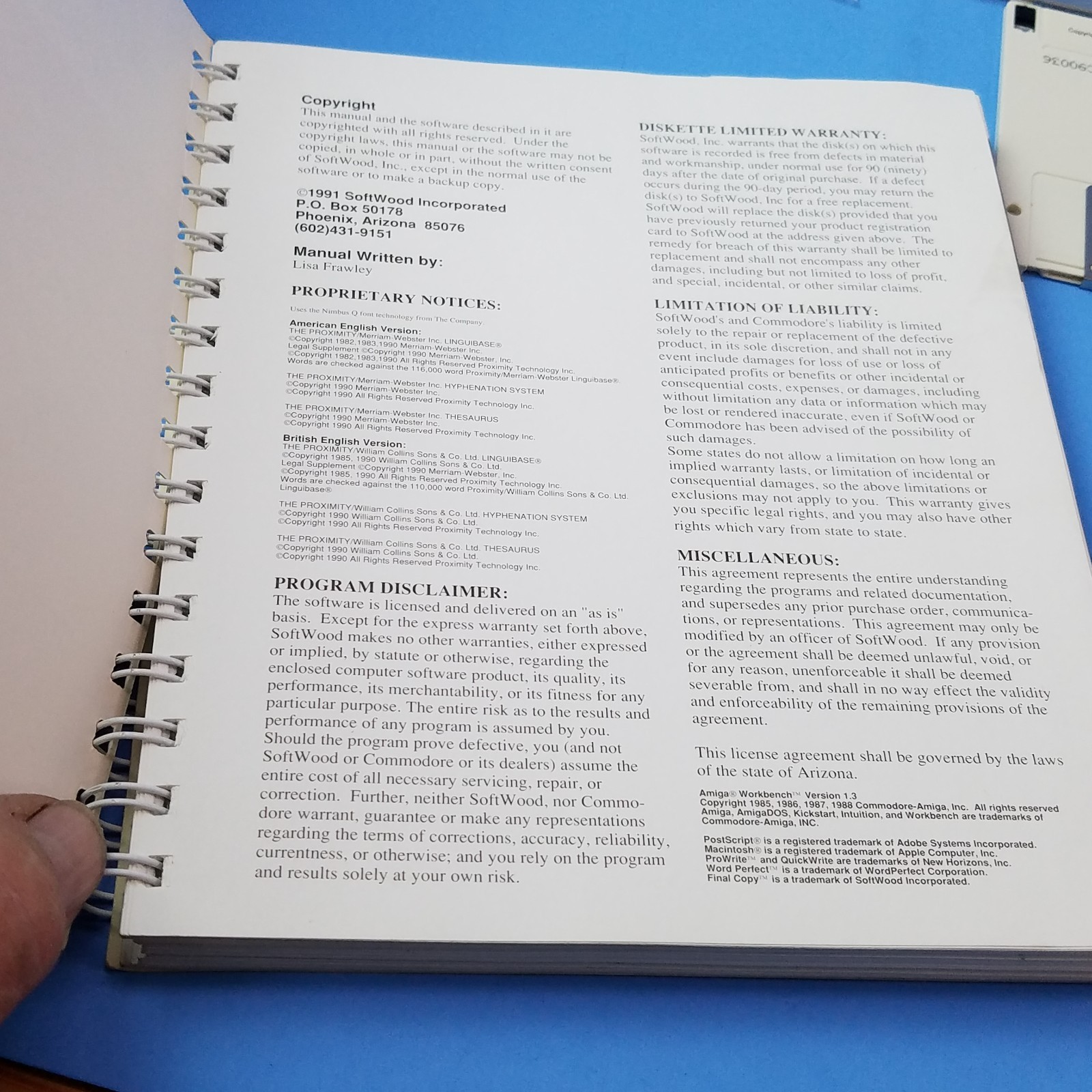 Final Copy for the Commodore Amiga