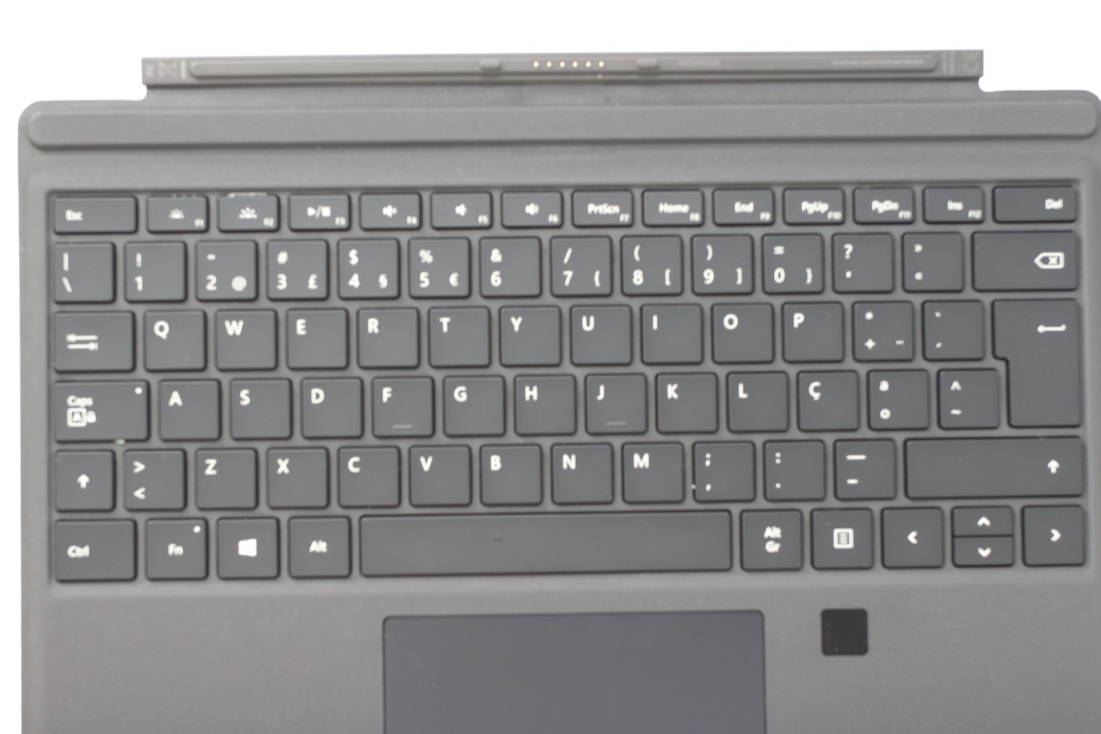 Microsoft Surface Pro 4 Type Cover With Fingerprint Black Portuguese Version