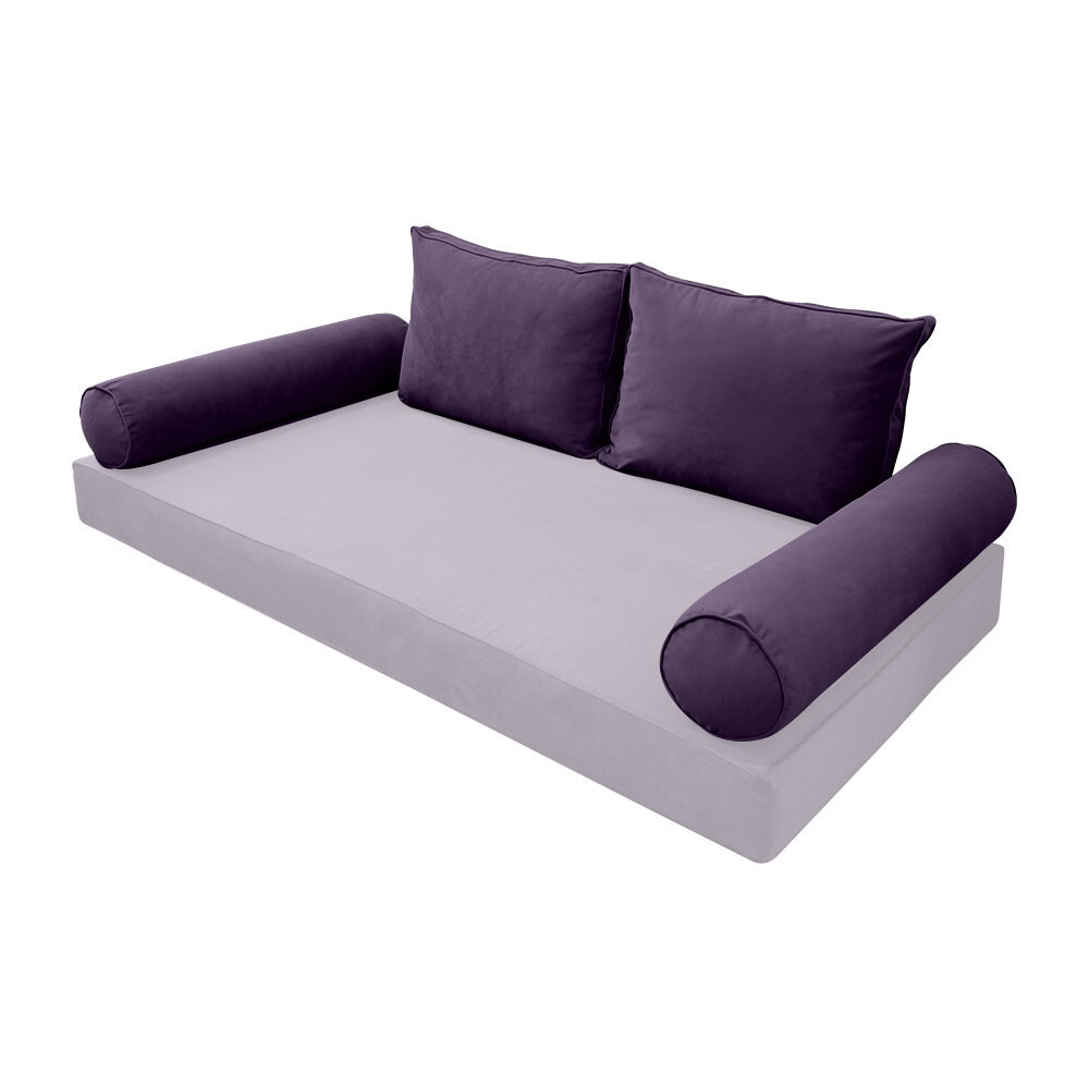 SLIPCOVER ONLY Same Pipe Twin Style V1 Velvet Indoor Daybed Bolster Pillow AD339