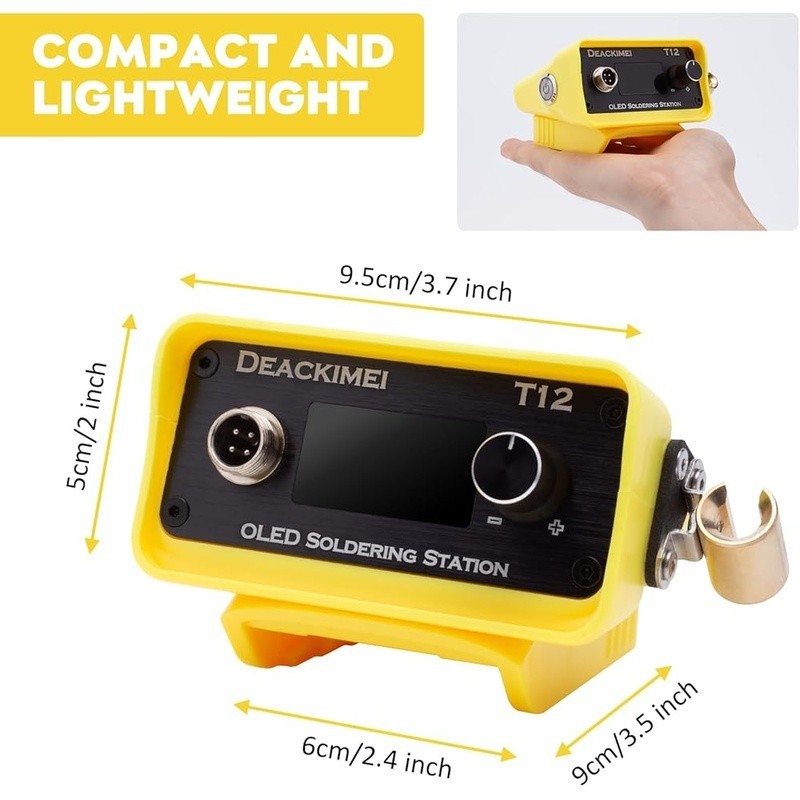 Portable Soldering Station 20V Compatible Adjustable Temp Fast Heating 80W New