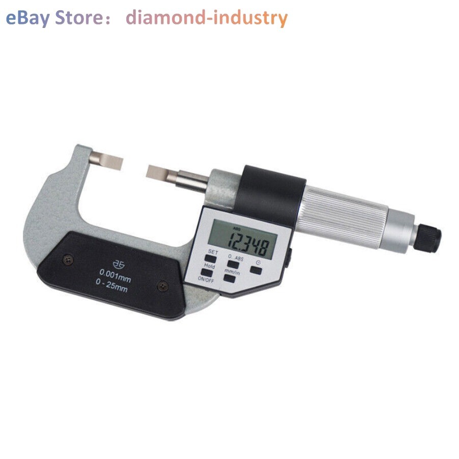 A 1PC 0.001 mm digital micrometer, 0-25 mm range
