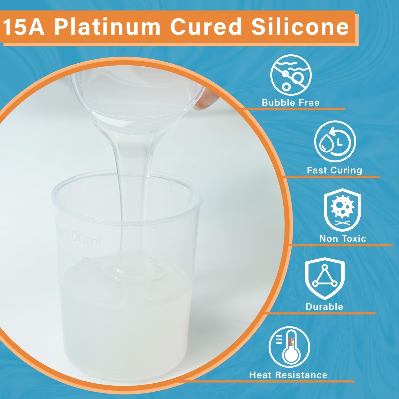 Bond Craftor Silicone Mold Making Kit 64oz, 15A Platinum Silicone for Resin M...