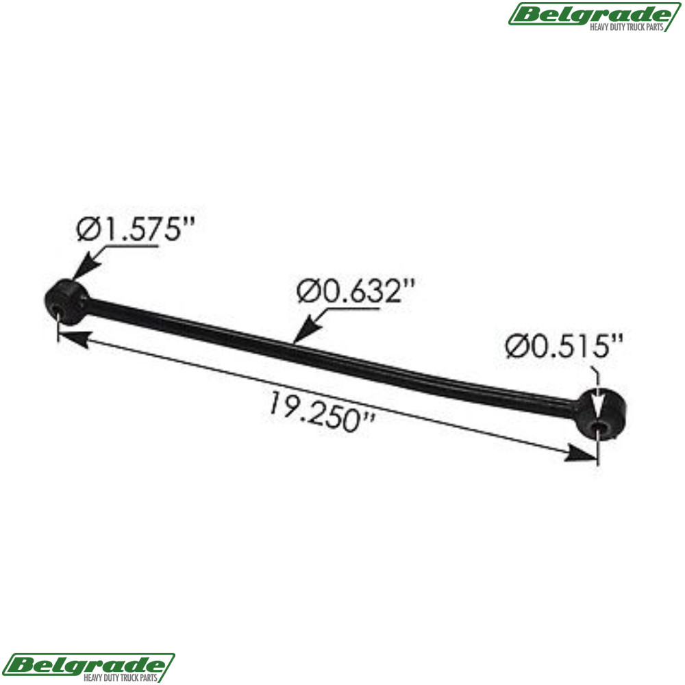 TRR5502 Radiator Support Rod for International OE Equivalent to 3838980C1