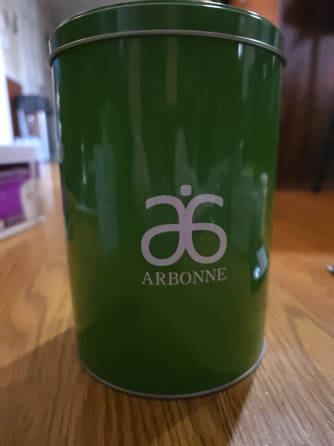 Arbonne Metal Container with Lid