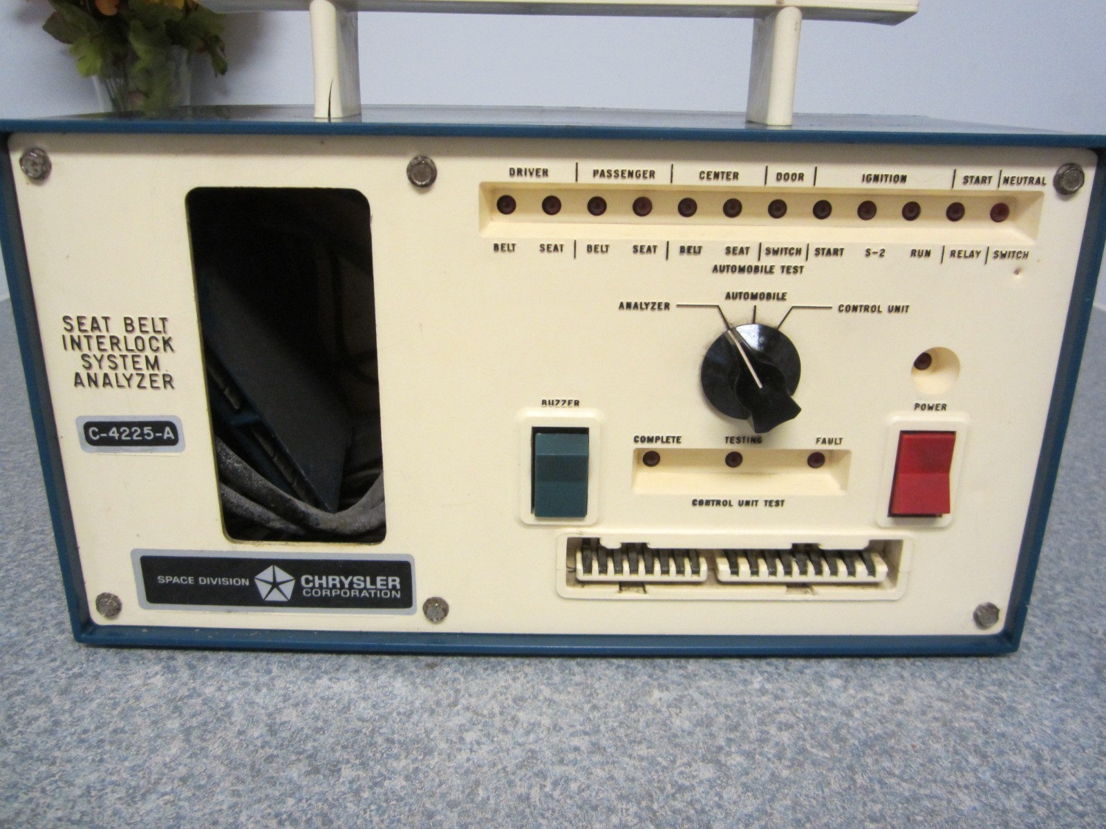Vintage Chrysler C4225A Seat Belt Interlock Analyzer Super Cool From Space Div.