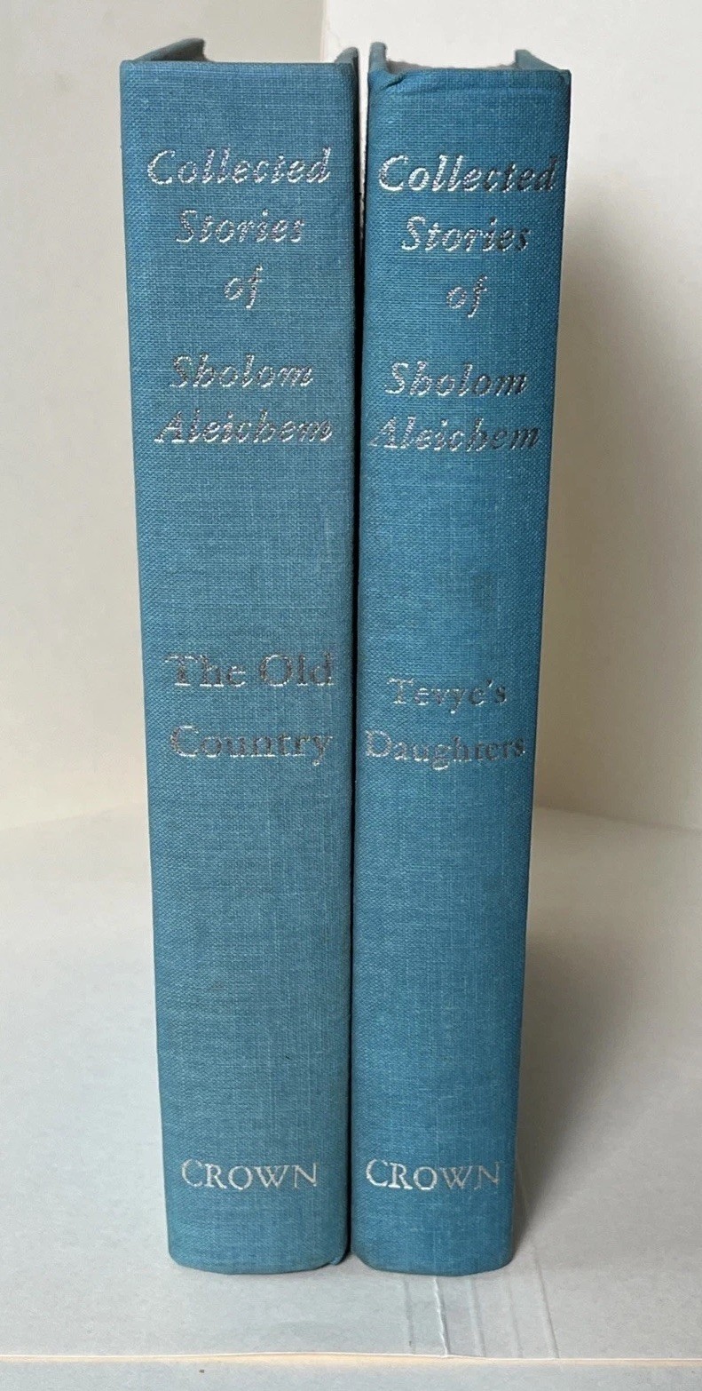 Collected Stories of Sholom Aleichem 2 VOL. HARDBACK BOOK SET 1946 1949 1st Ed.