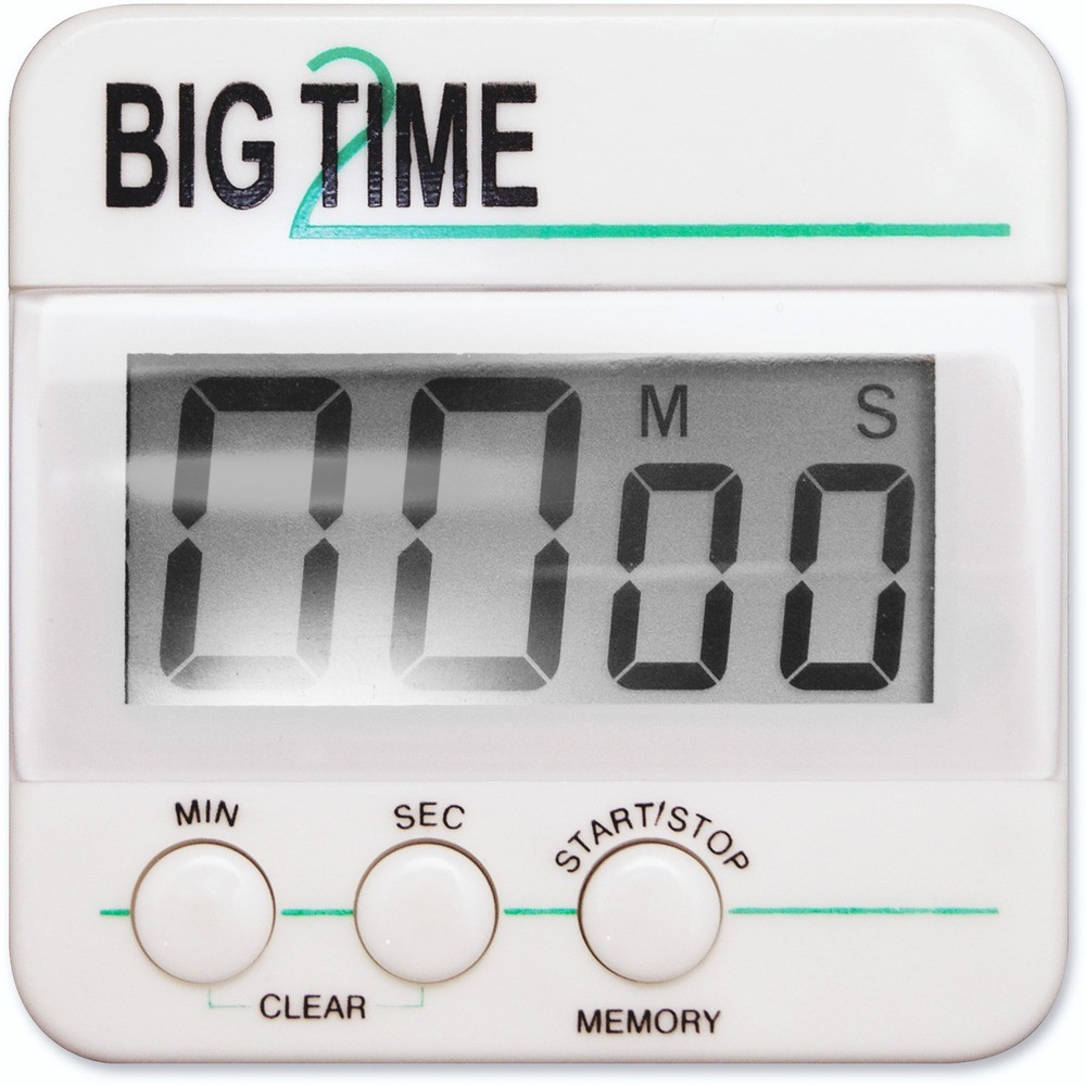 Ashley Big Time Digital Timer - Desktop - For Sports - White, Black Ashley
