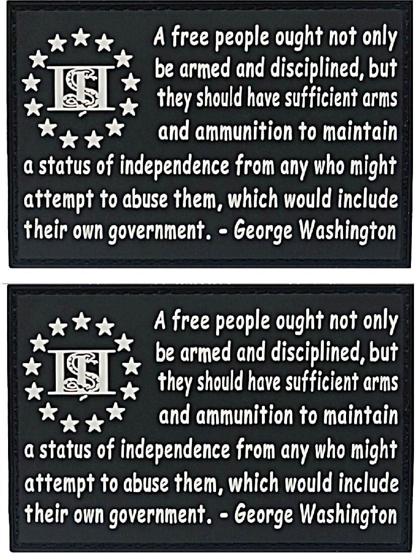 A Free People sufficient arms Gadsden 2nd PVC Rubber PATCH ||2PC HOOK  3"x2"