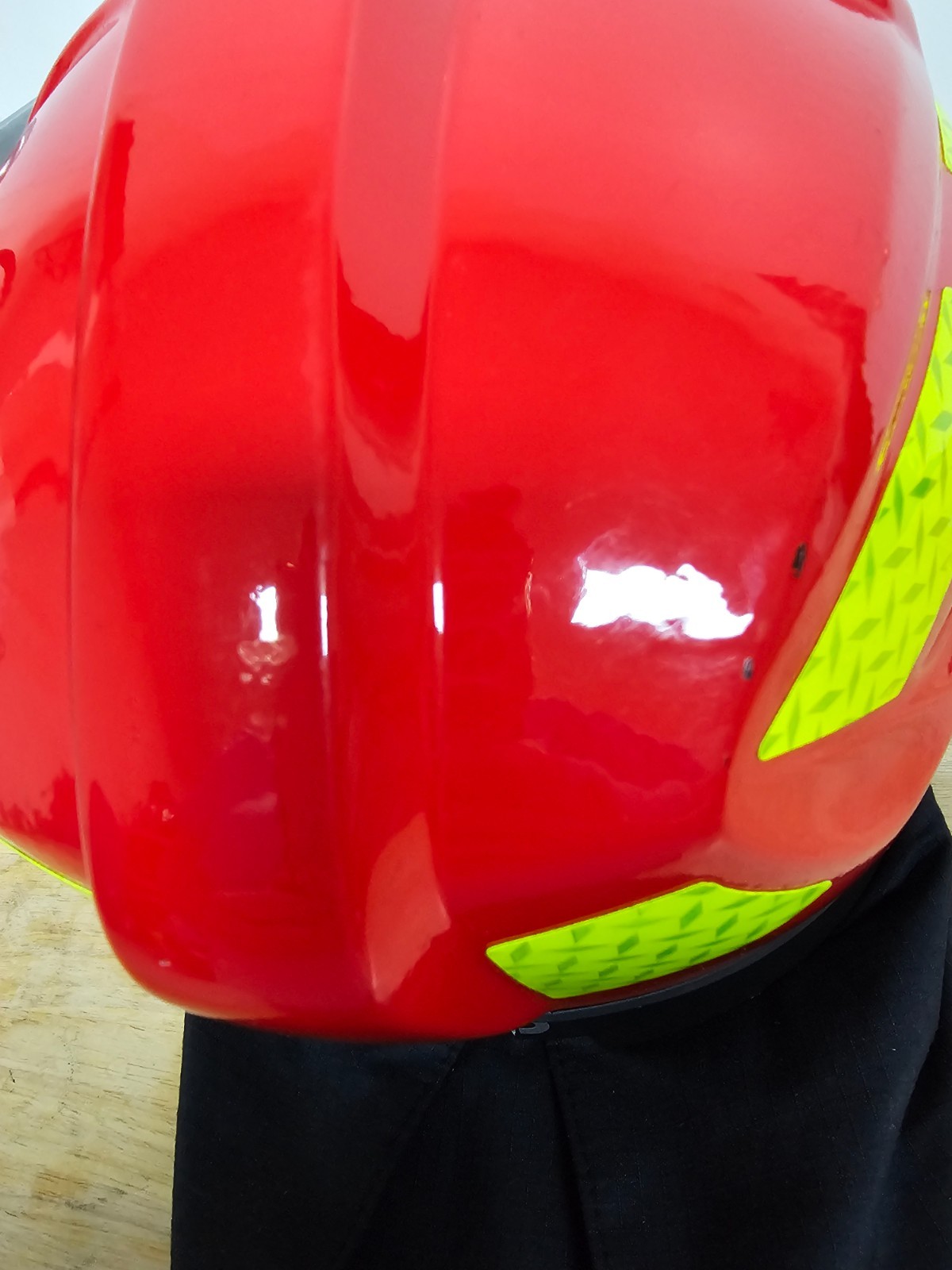 Pacific F15 Jet Style Structural Firefighting Helmet, Red