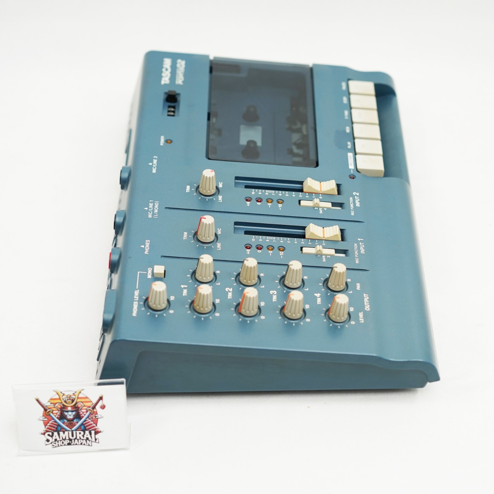 TASCAM Porta 02 Blue Cassette 4Track Multitrack Recorder Ministudio Tested Japan