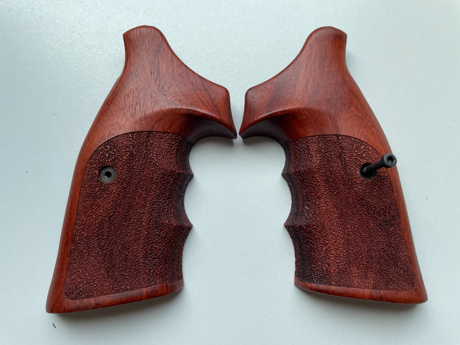New Wood Decorative Grips for S&W N , Square Butt Revolver, Opened back