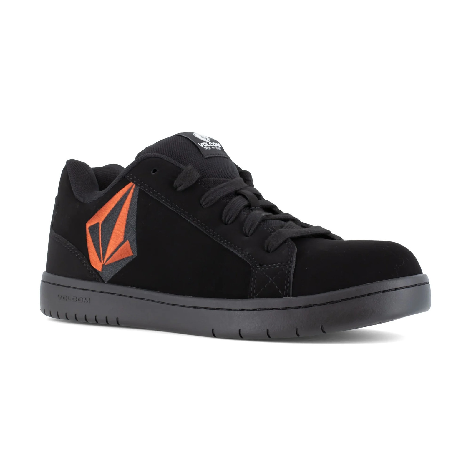 Volcom Stone Men's Comp Toe Sd10 Skate Style Work Shoe Black And Red - 12 Wide