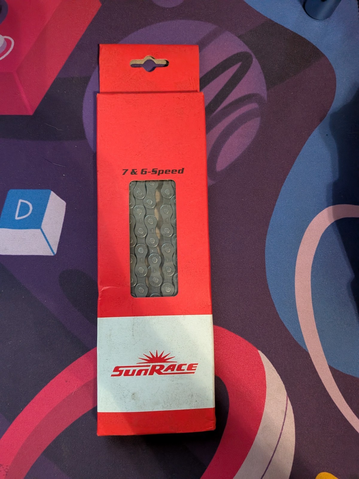 Sunrace CN-M54 6/7/8-Speed Bicycle Chain, 116 Links, Shimano & Sram Compatible