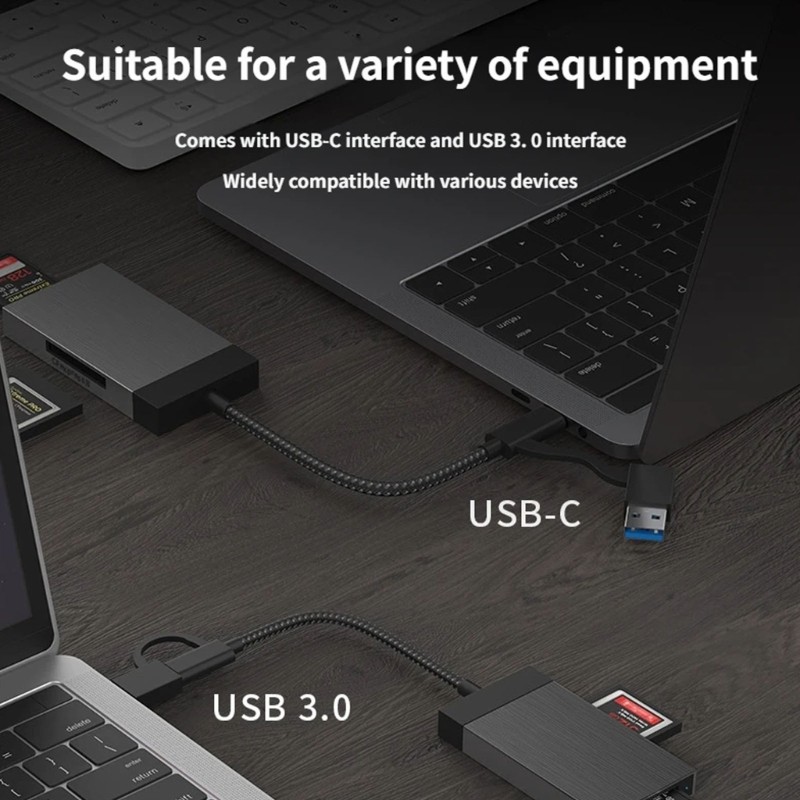 Universal USB 3.1 Cfe B Card Reader For Multiple Cameras Efficient