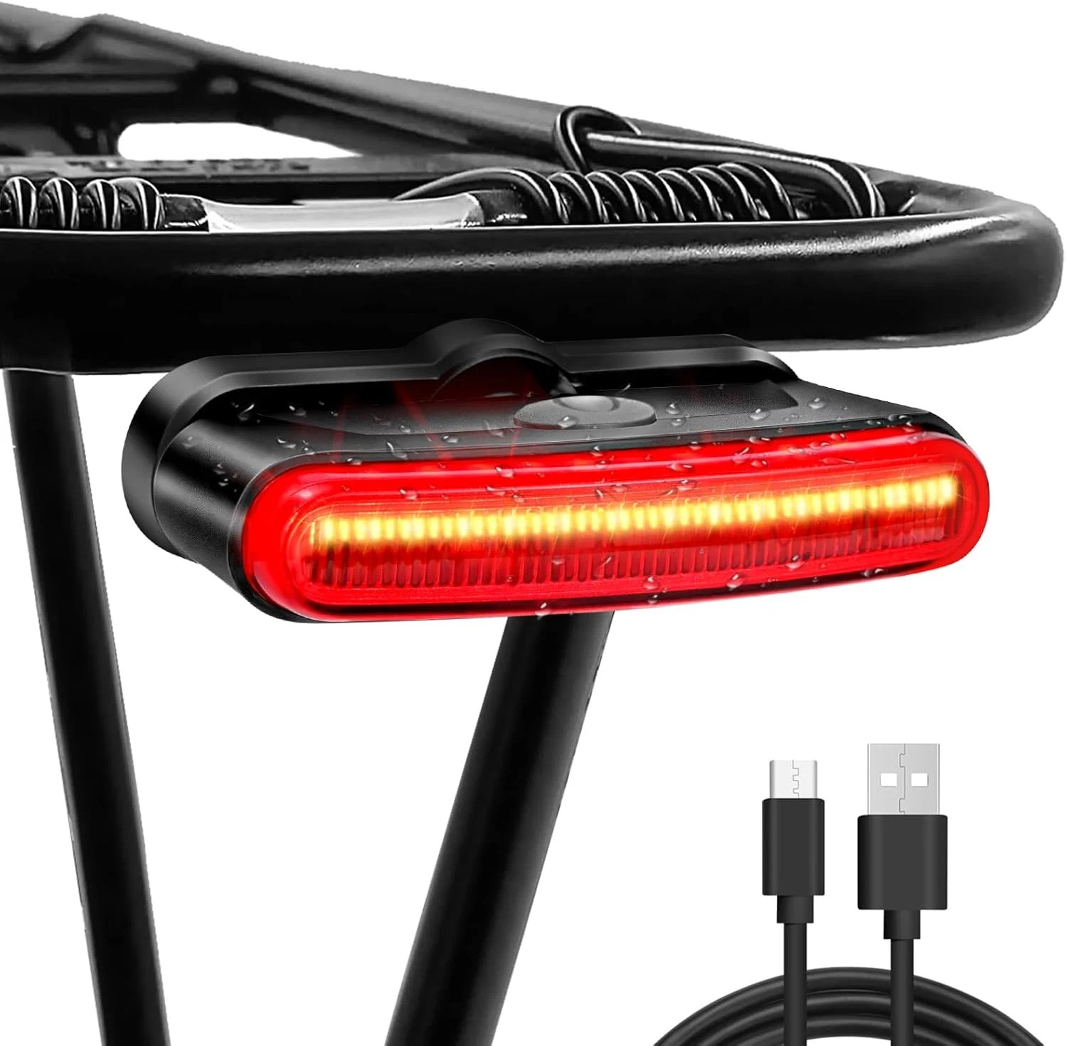 150 Lumens Rechargeable Bike Tail Light, IPX6 Waterproof Bicycle Rear Cycling...
