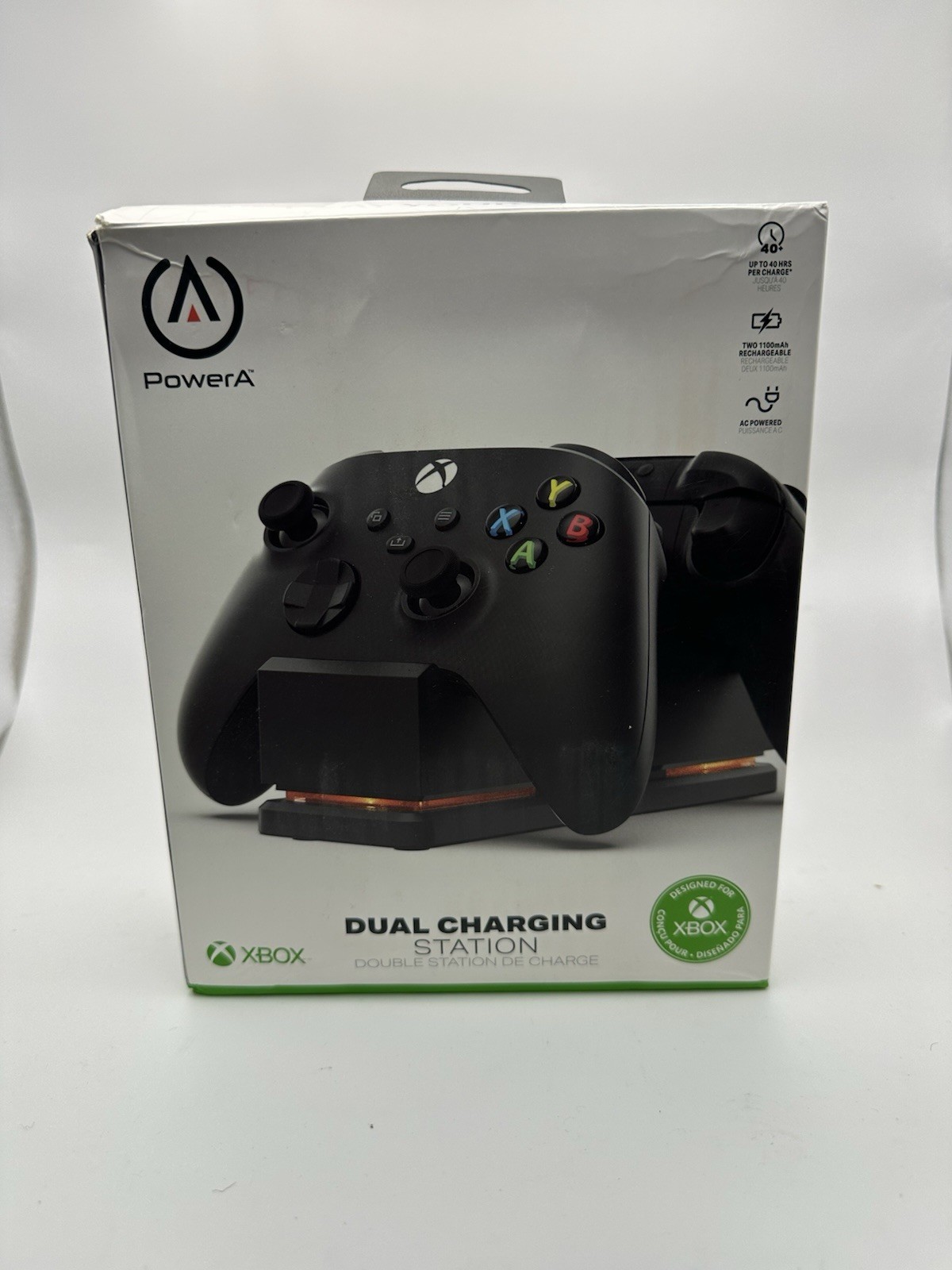 PowerA Dual Charging Station for Xbox Series X & One - Black Wireless Controller