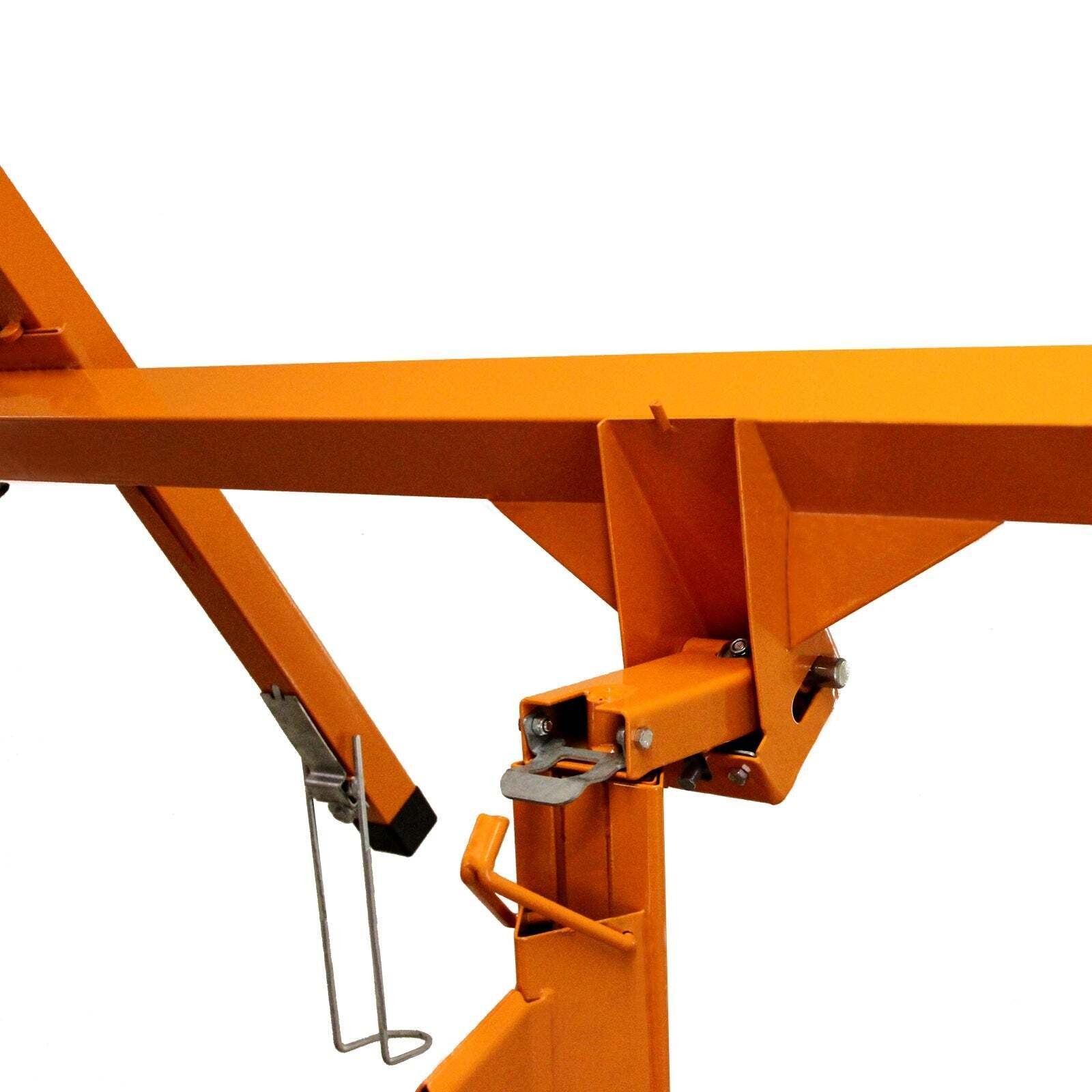 11ft Drywall Lifter Panel Hoist Jack Rolling Caster Lockable 150 lbs
