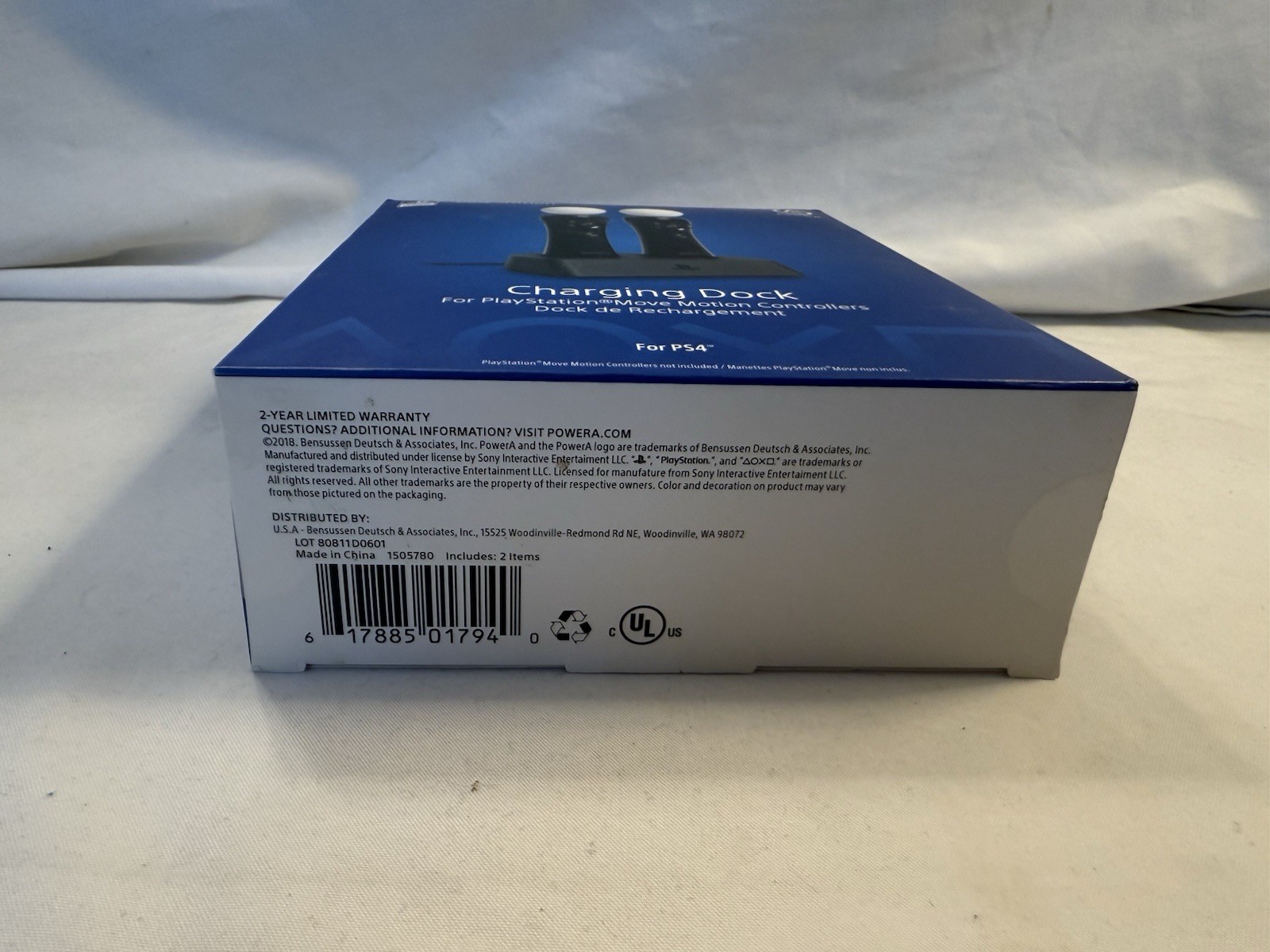 PowerA Charging Dock for PS4 VR Move Motion Controllers – Black – New Sealed