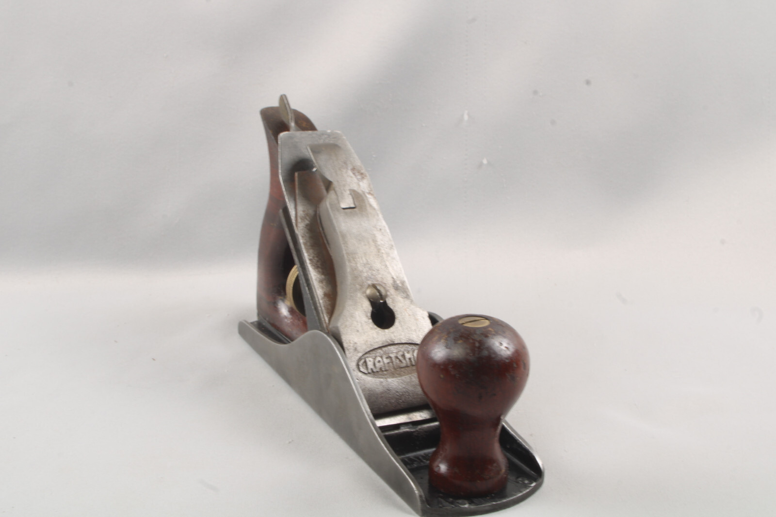 Good User Antique Craftsman No 3 Smooth Bottom Woodworking Plane INV#SC07w