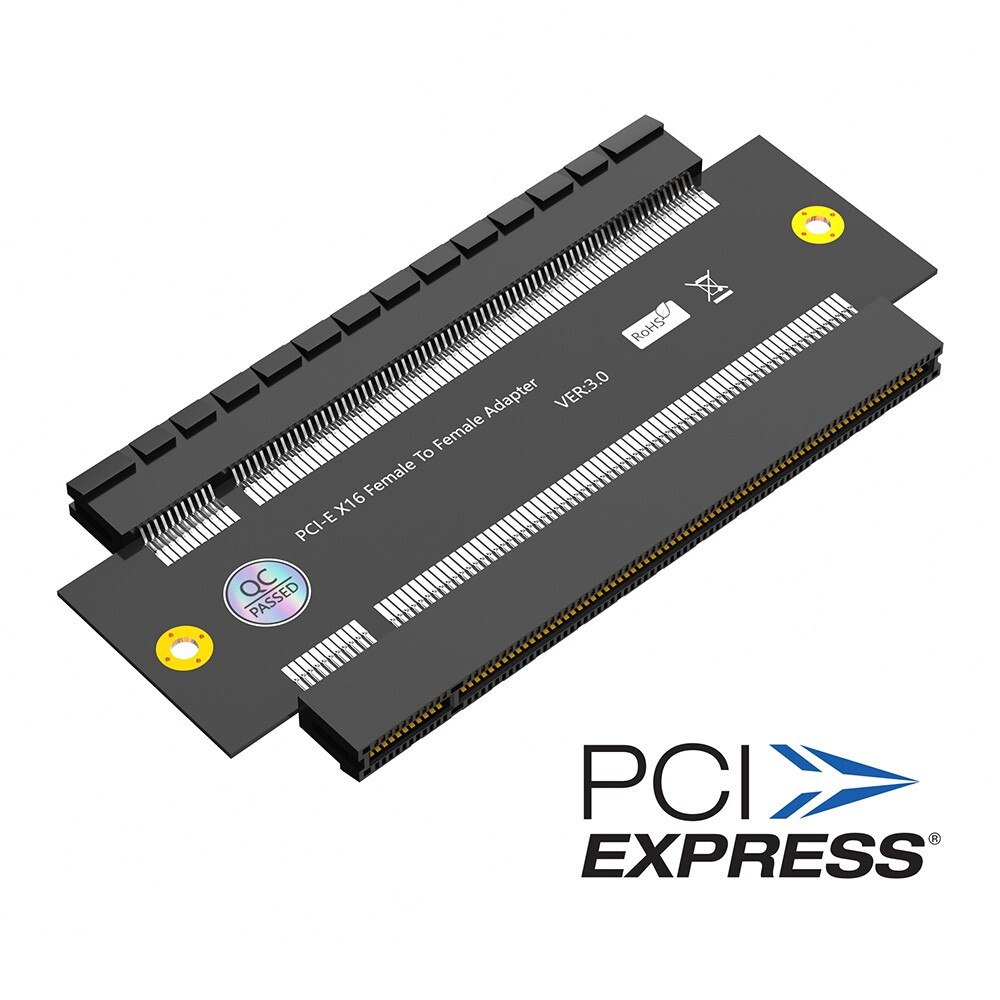 New Version PCI-E Express 16X female to female Adapter