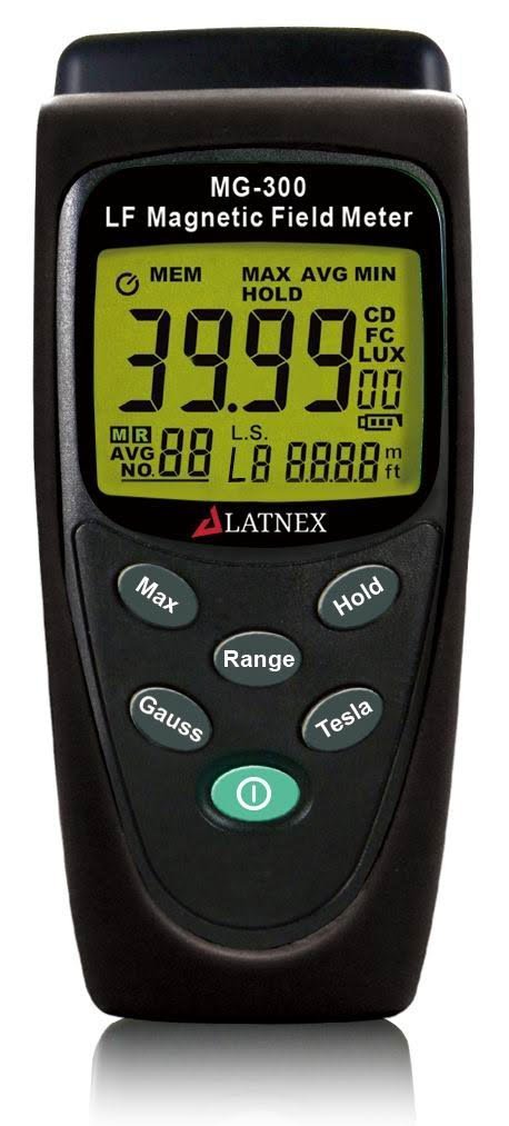 MG-300 EMF Meter Measures EMF Radiation from Transmission Lines, Appliances
