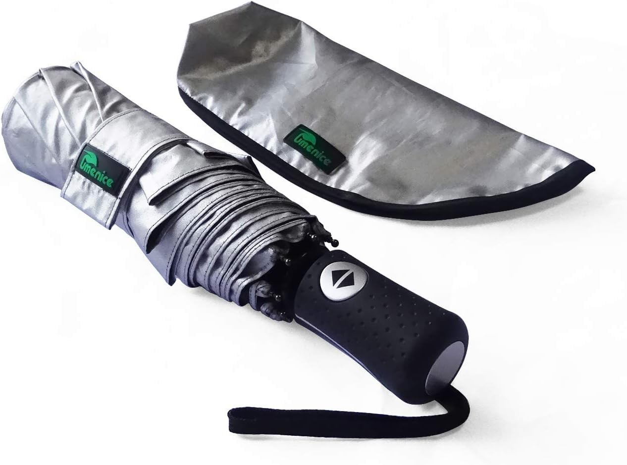 UPF 50+ UV Protection Travel Umbrella Ultra Light Weight Black