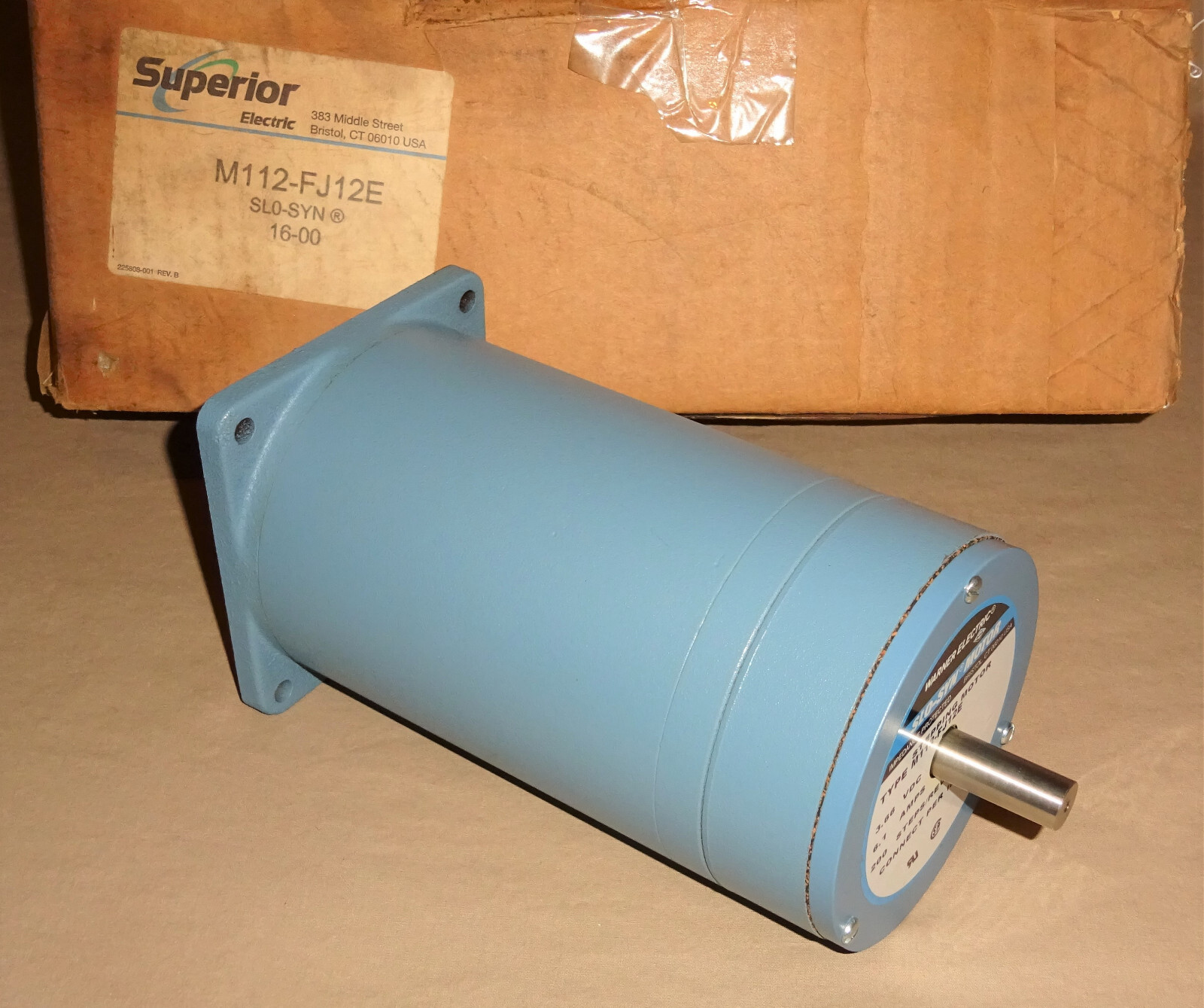 Warner Electric M112-FJ12E SLO SYN Stepping Motor M112FJ12E NEW