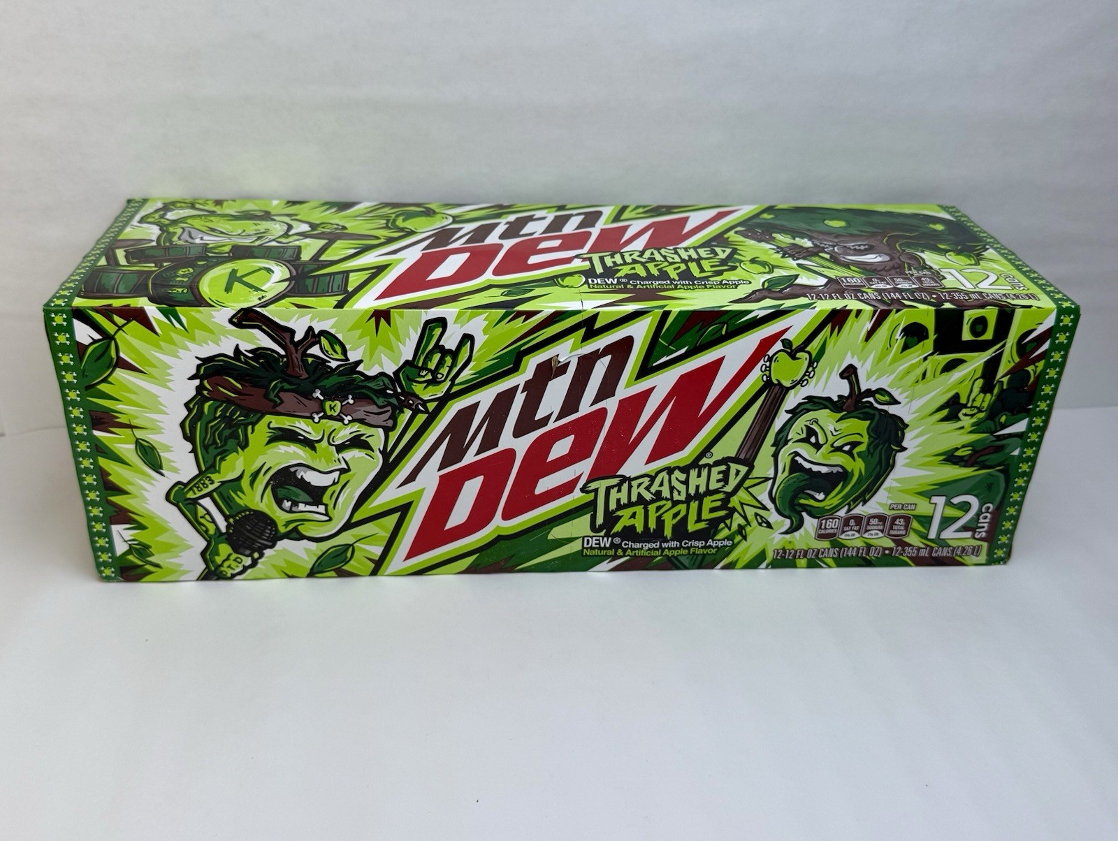 2023 Mtn Dew Thrashed Apple 12 Pack Sealed Box Discontinued Mountain