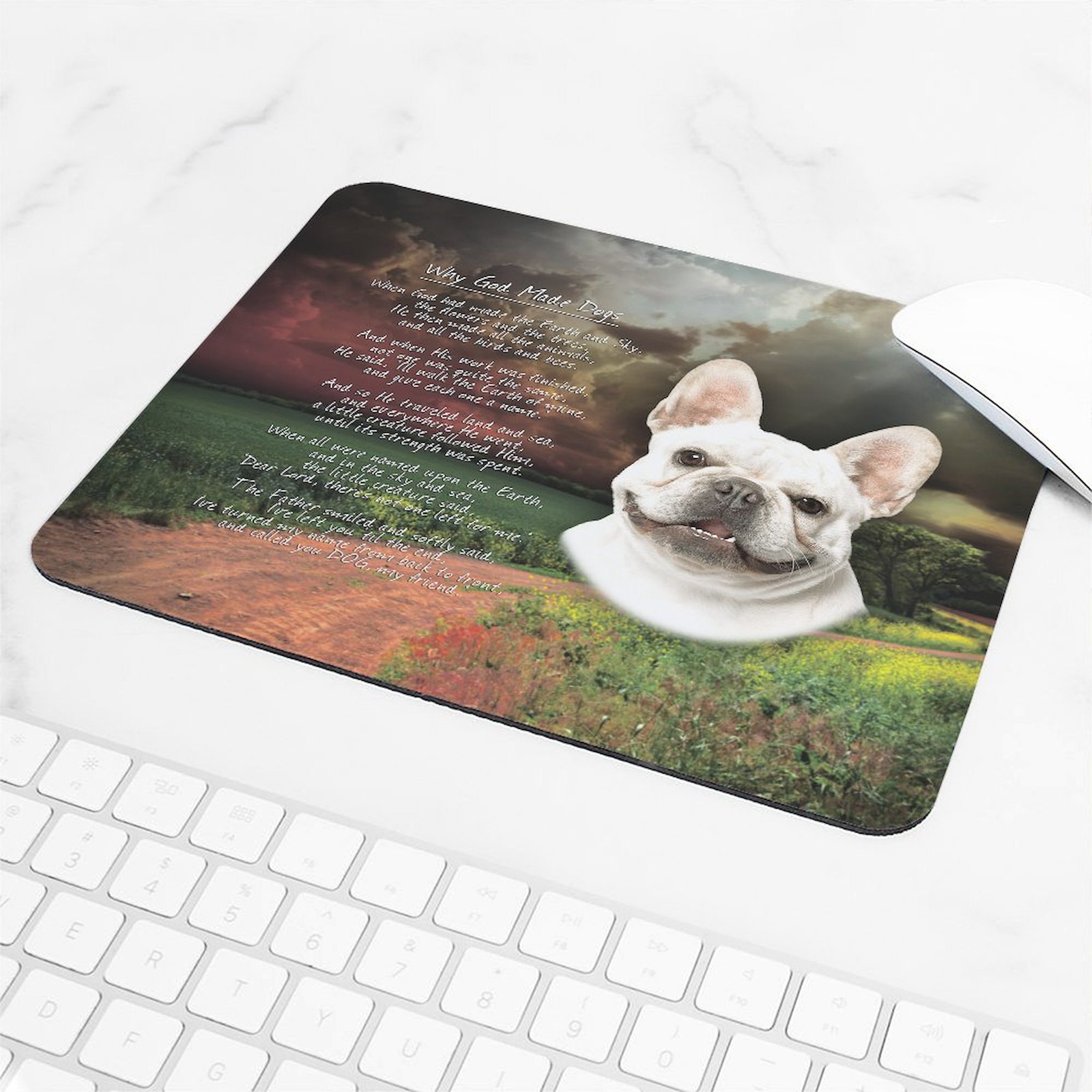CafePress Godmadedogs(Button) Mousepad (1094588496)