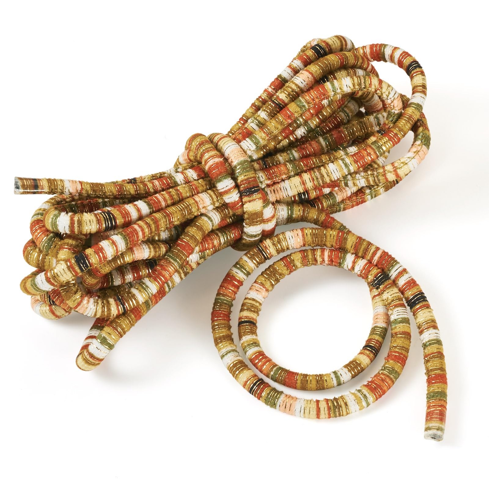 5.47 Yards Ethnic Style Cloth Cords for Jewelry Making, Colorful Bohemia Rope Th