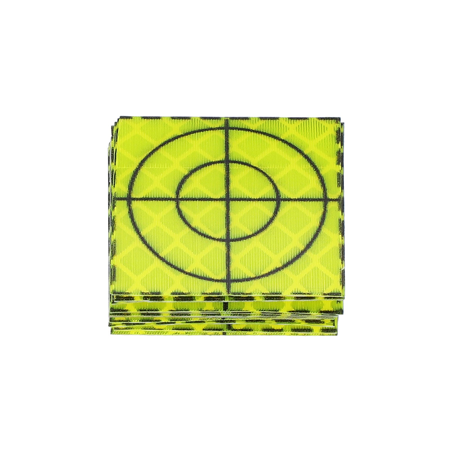 12 Pcs Survey Reflector Sheets 30x30mm Adhesive Reflective Target Sheets Green