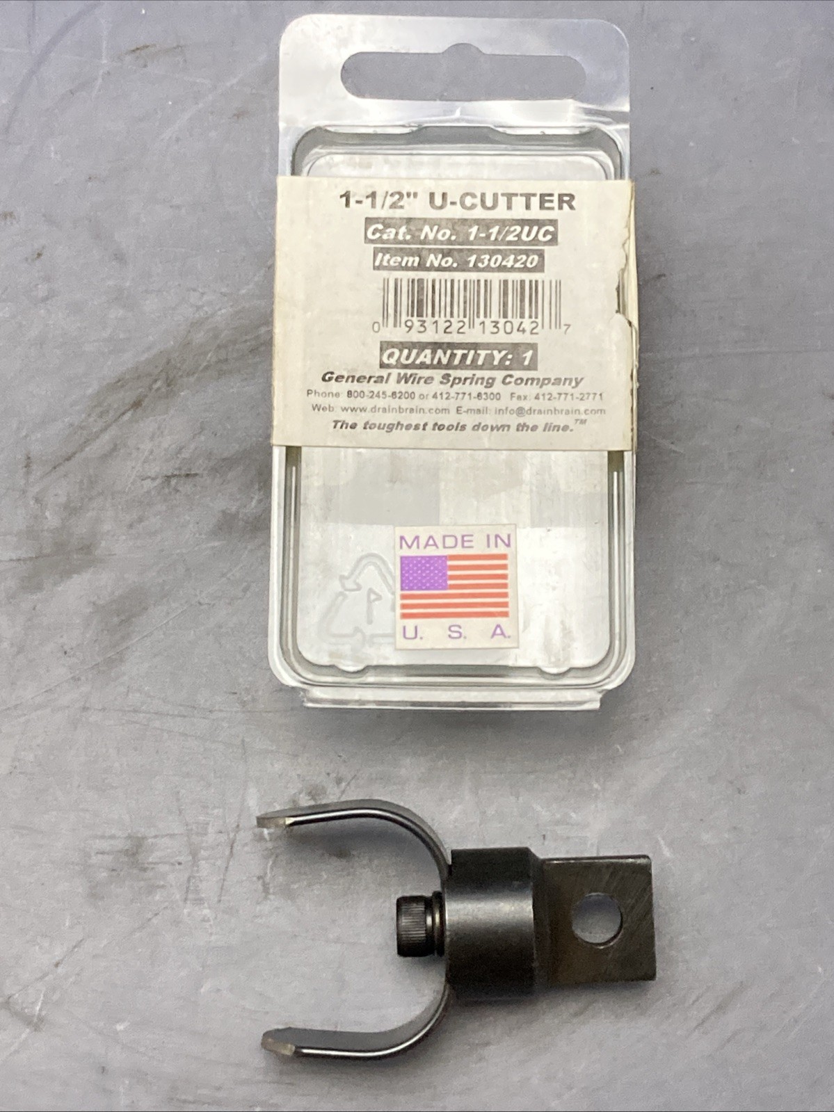 NEW GENUINE GENERAL WIRE SPRING 1-1/2UC U-CUTTER