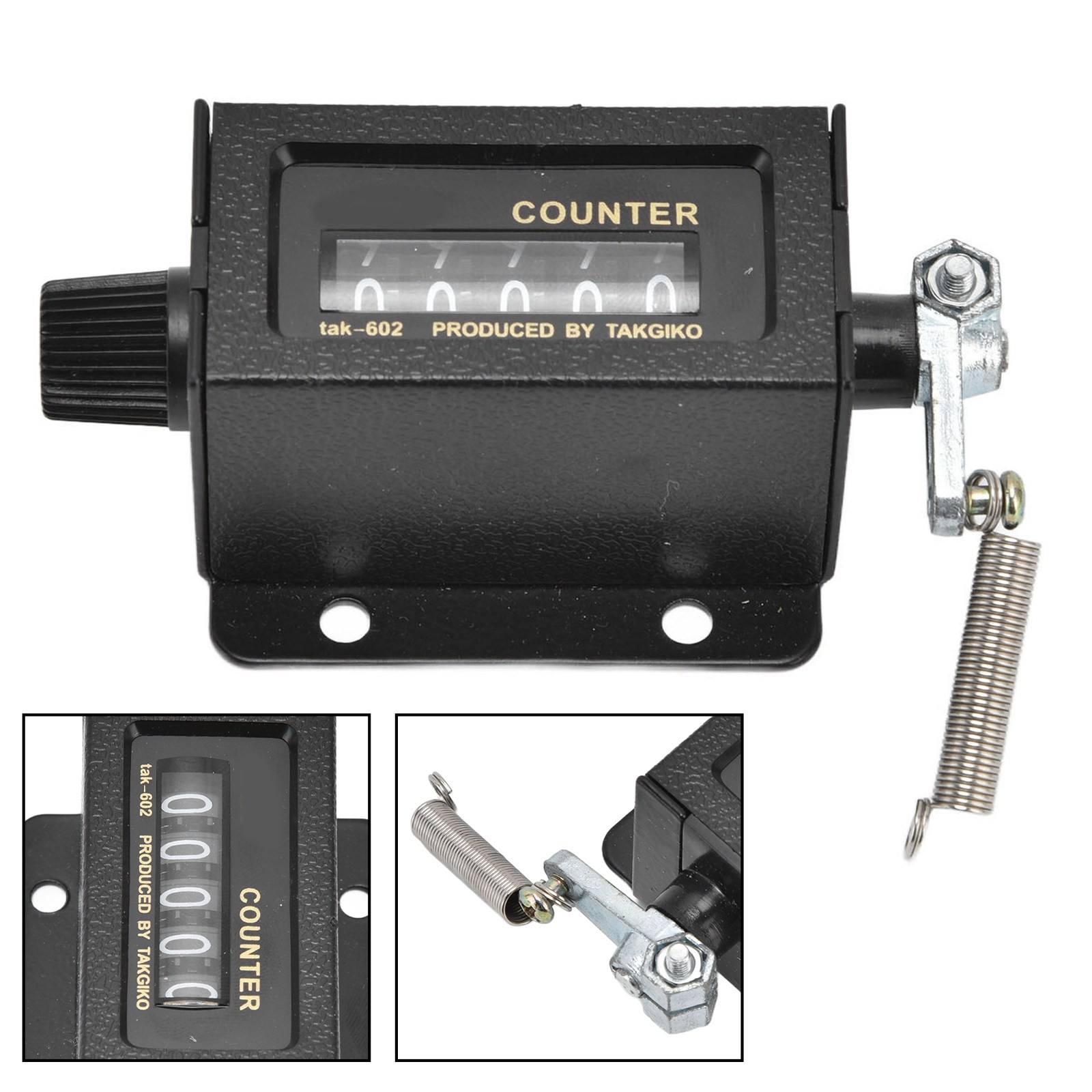 New Bale Counter Glass Mirror Design 5 Digit Counting Mechanical Counter Resetr2