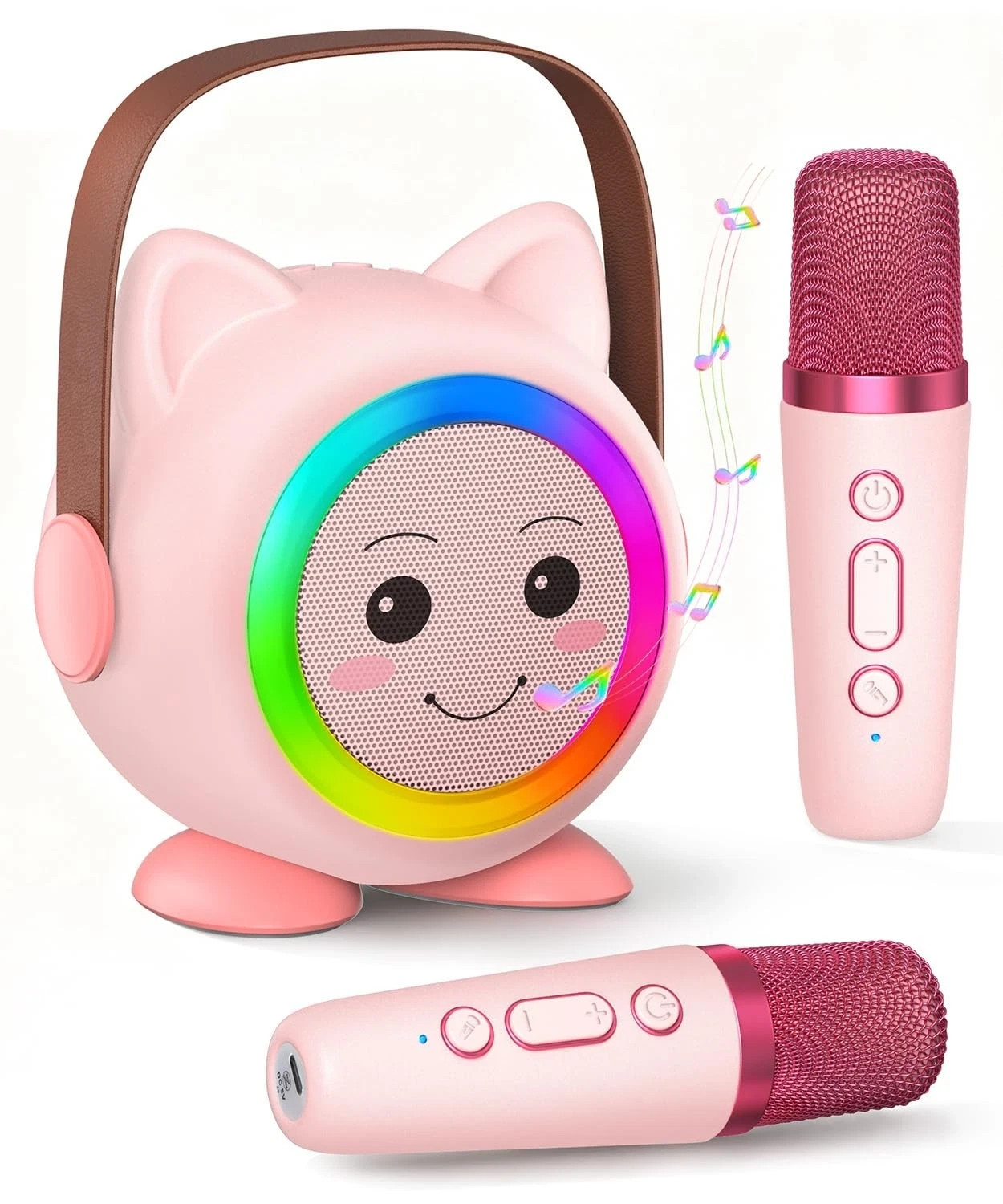 Mini Karaoke Machine Toy for Kids, Portable with 2 Microphones - FREE SHIPPING!