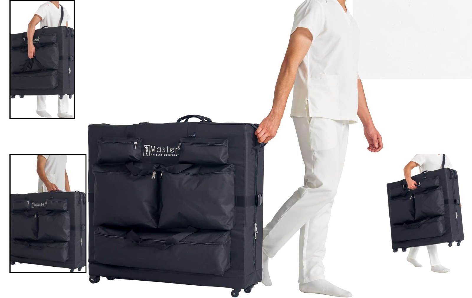 Lightweight Massage Table Carrying Case with Wheels - Secure and Durable Design