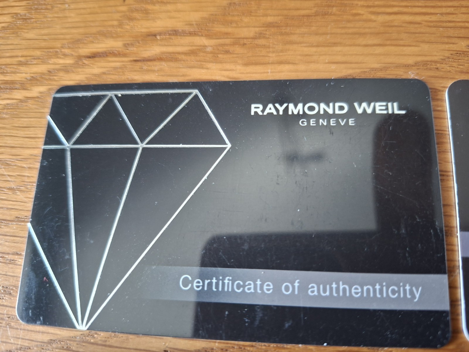 Raymond Weil Guarantee Certificate Authenticity Cards Instruction Booklets
