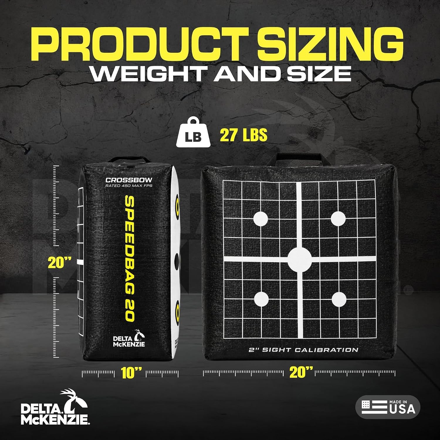 Speedbag 20" Archery Field Point Bag Target - High-Density Material - Dual-Sided