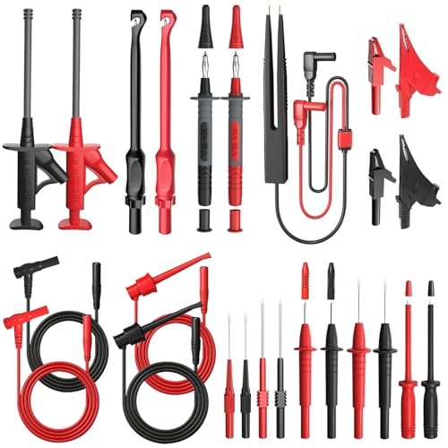 25PCS Multimeter Test Leads Kit, Test Leads Set with Replaceable Test Kit-1