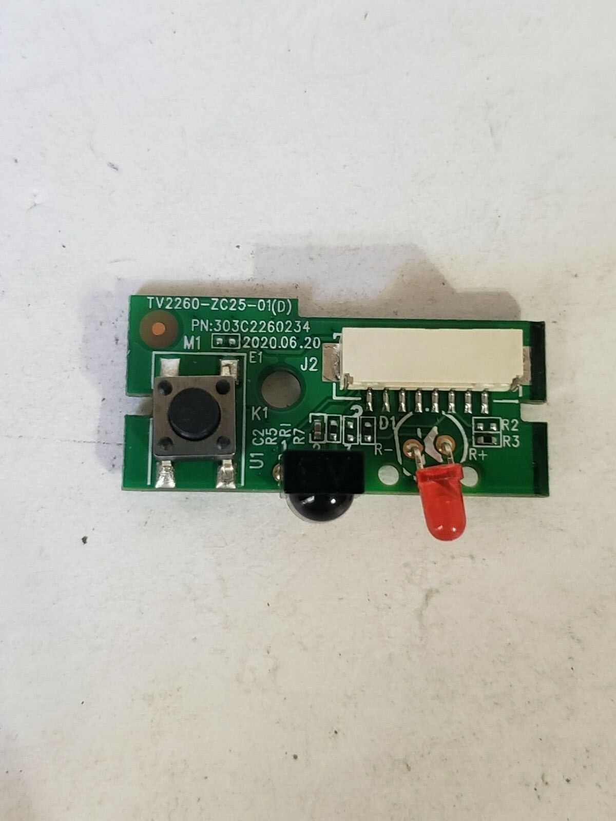ONN 100012585 POWER BUTTON/ IR SENSOR TV2260-ZC25-01 (D)