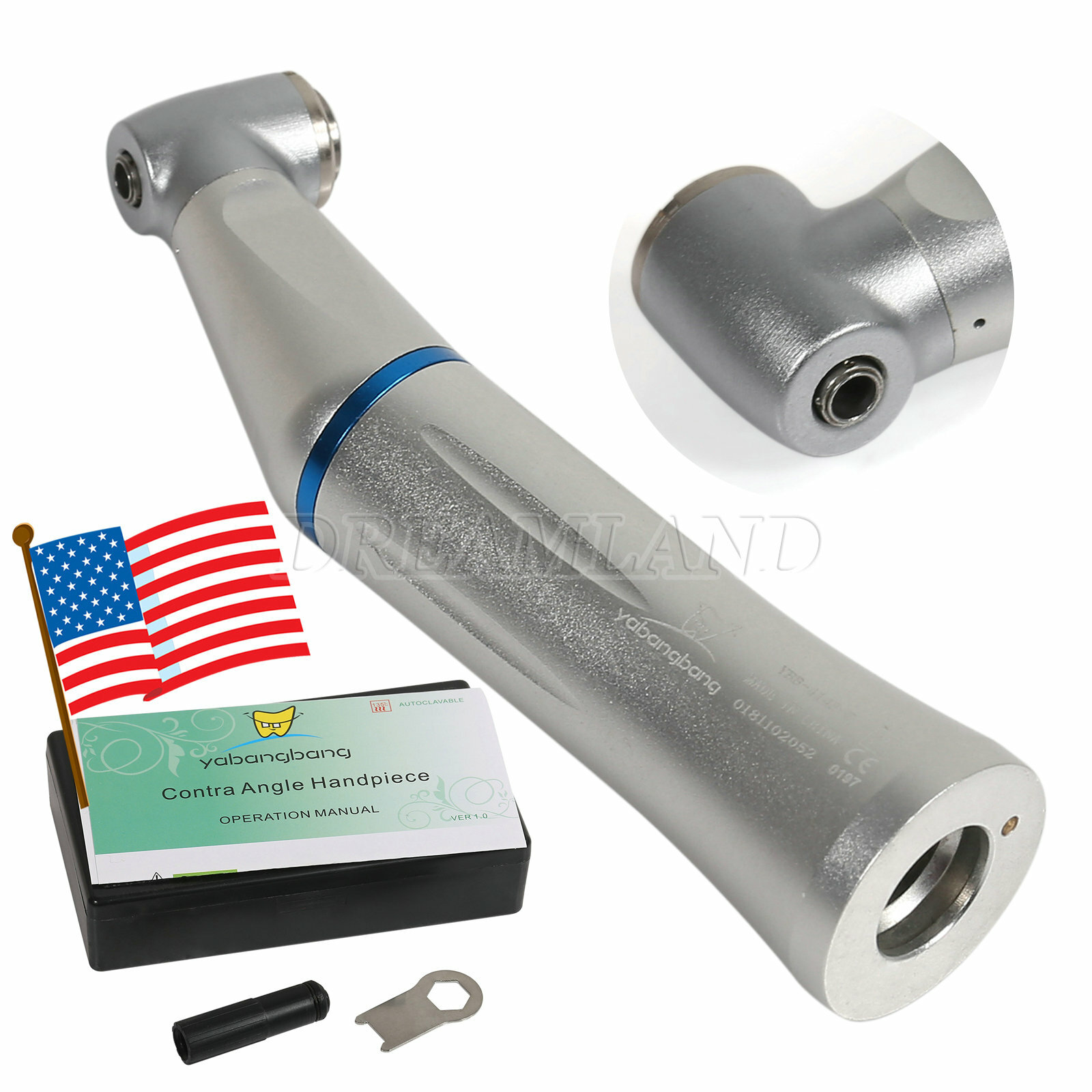 Dental Contra Angle 1:1 /1:5 / 20:1 /4:1 Slow Speed Handpiece Fit NSK Hand piece