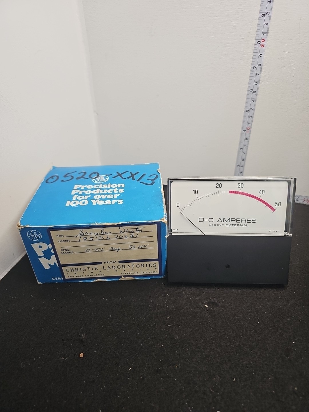Panel Meter GE 23/M/508/0075/817 0-50 Amp 50mV New Old Stock